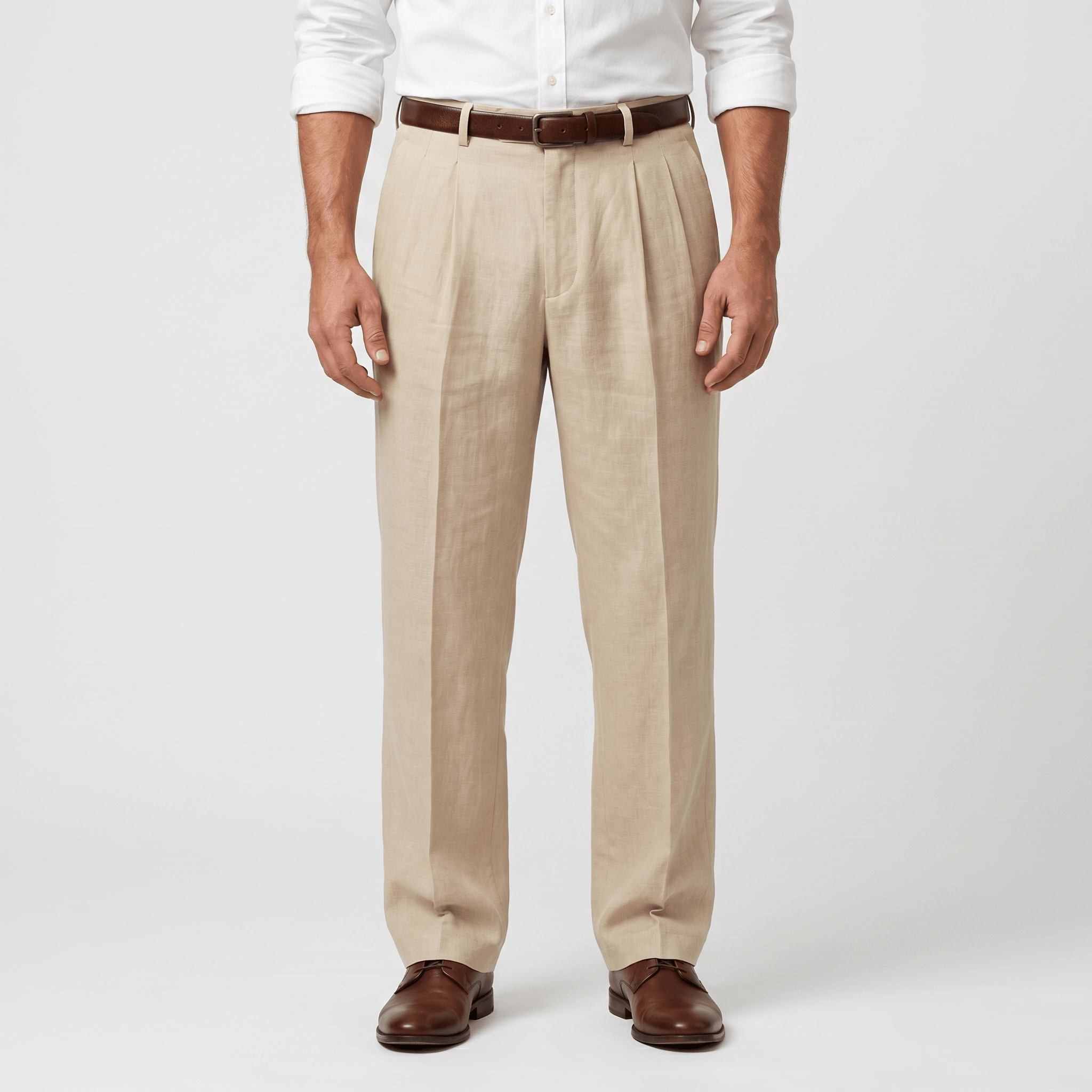 Morris Cotton Linen Trousers – Relaxed Straight Leg Everyday Comfort Pants
