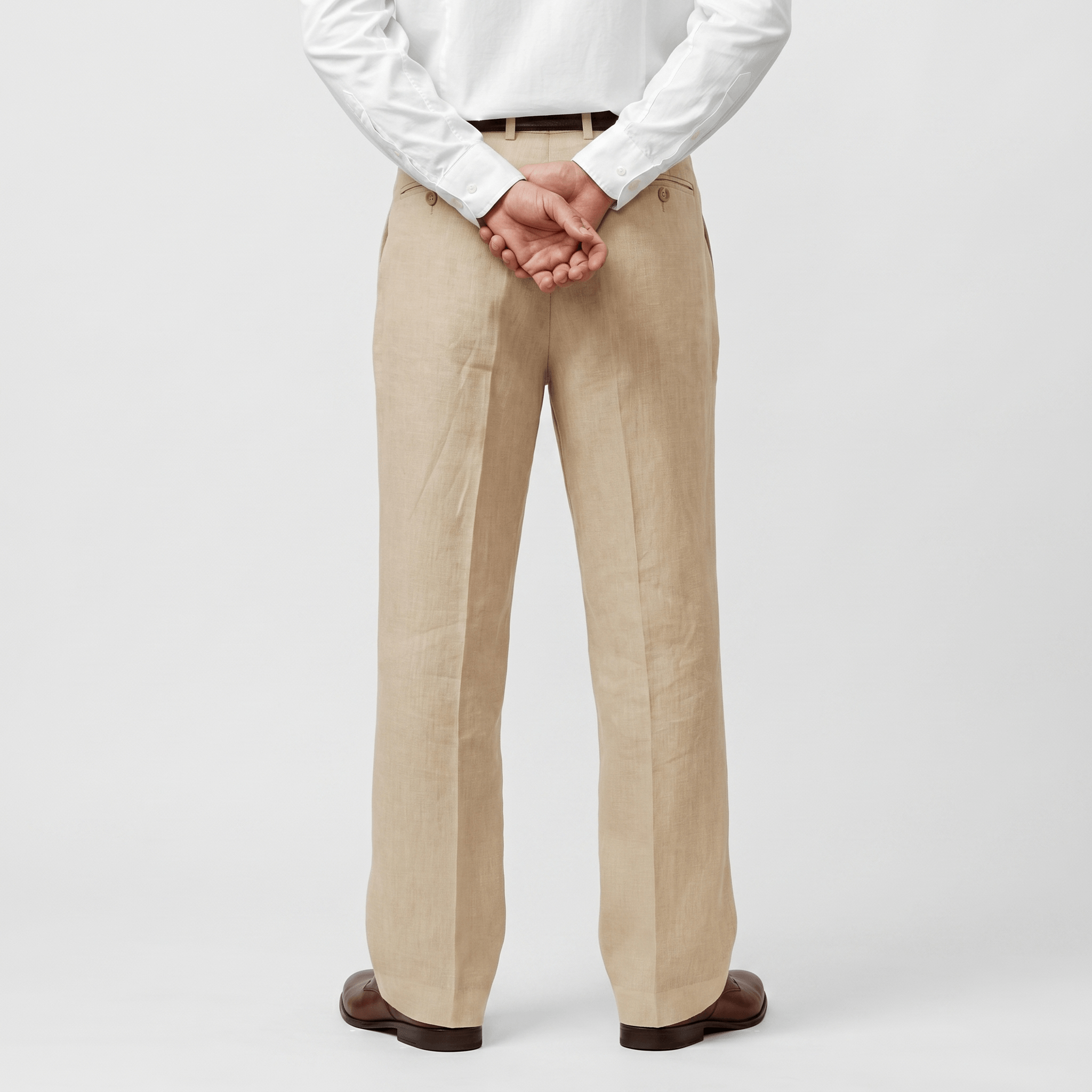 Morris Cotton Linen Trousers – Relaxed Straight Leg Everyday Comfort Pants
