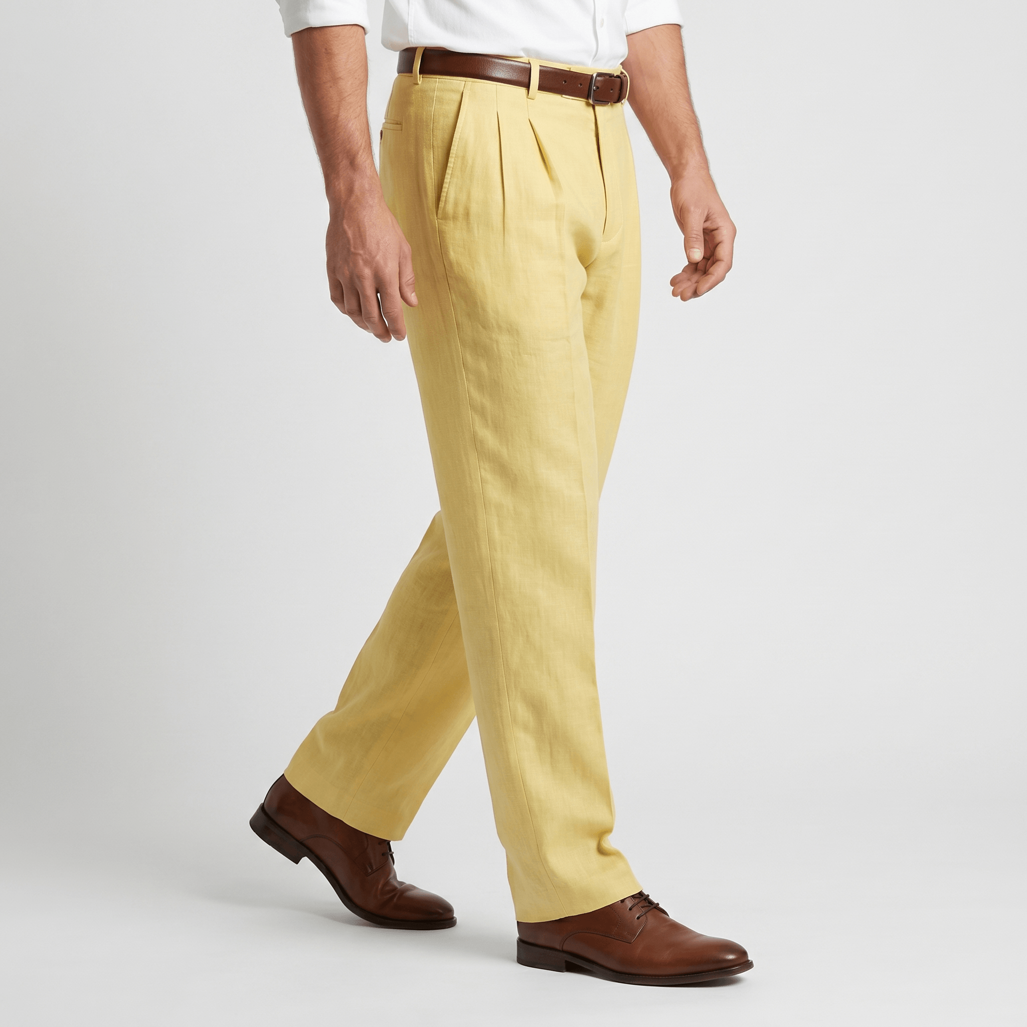 Morris Cotton Linen Trousers – Relaxed Straight Leg Everyday Comfort Pants