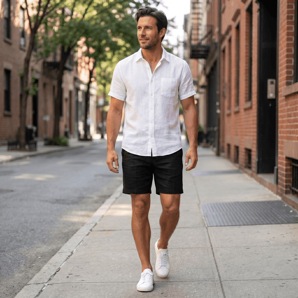Miguel Linen Shorts – Relaxed Summer Coastal Lightweight Bottoms