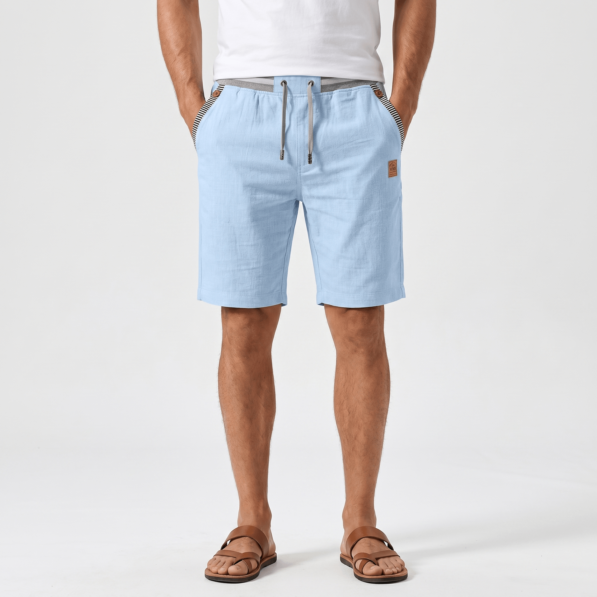 Nicolas Lightweight Summer Shorts – Breathable Relaxed Adjustable Casual Bottoms