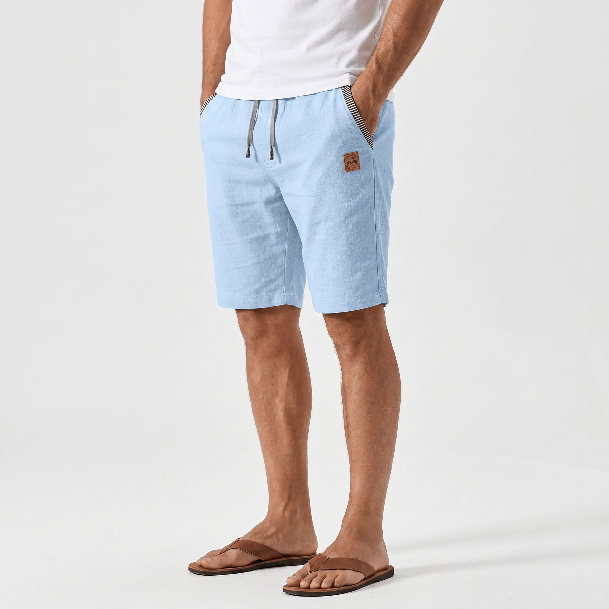 Nicolas Lightweight Summer Shorts – Breathable Relaxed Adjustable Casual Bottoms