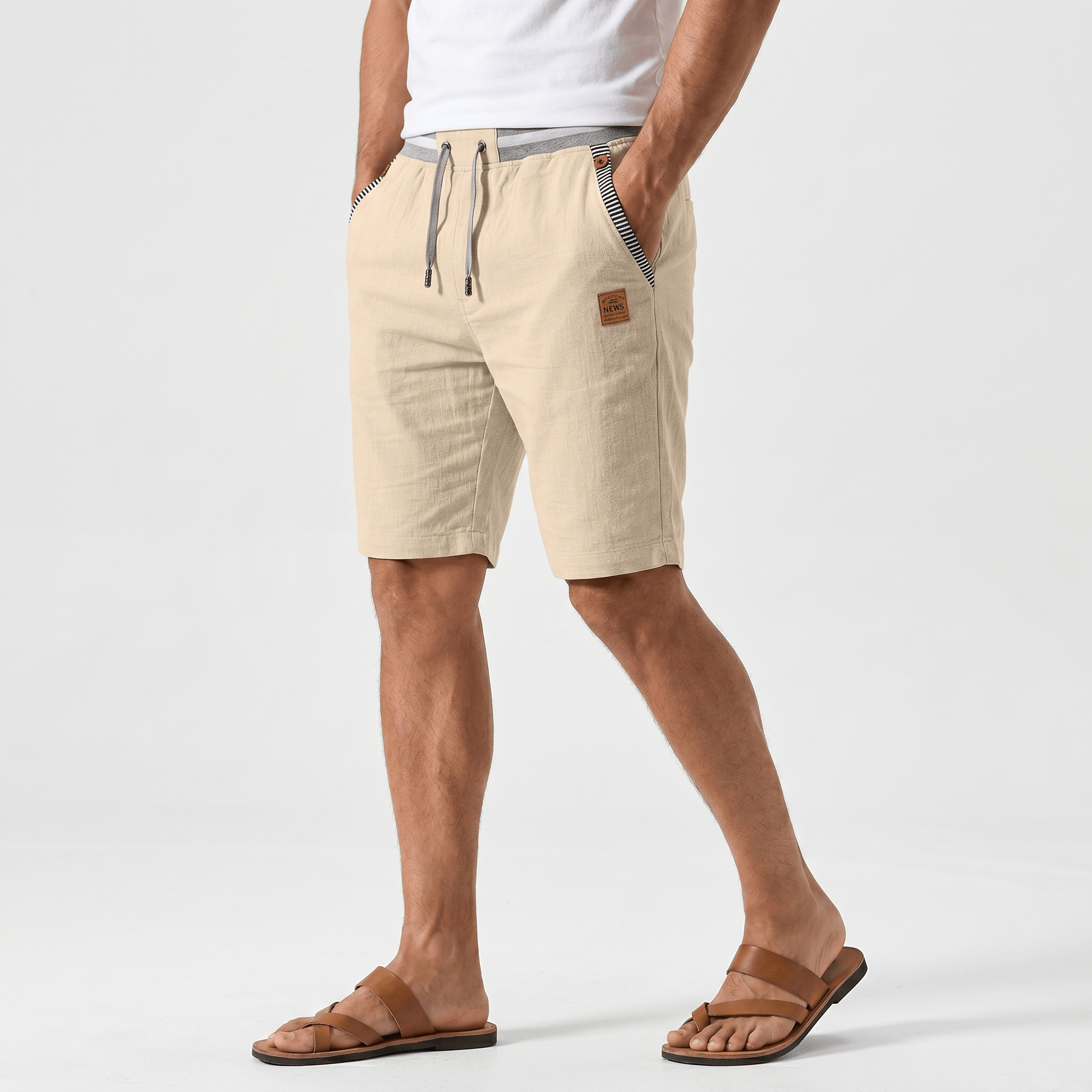 Nicolas Lightweight Summer Shorts – Breathable Relaxed Adjustable Casual Bottoms