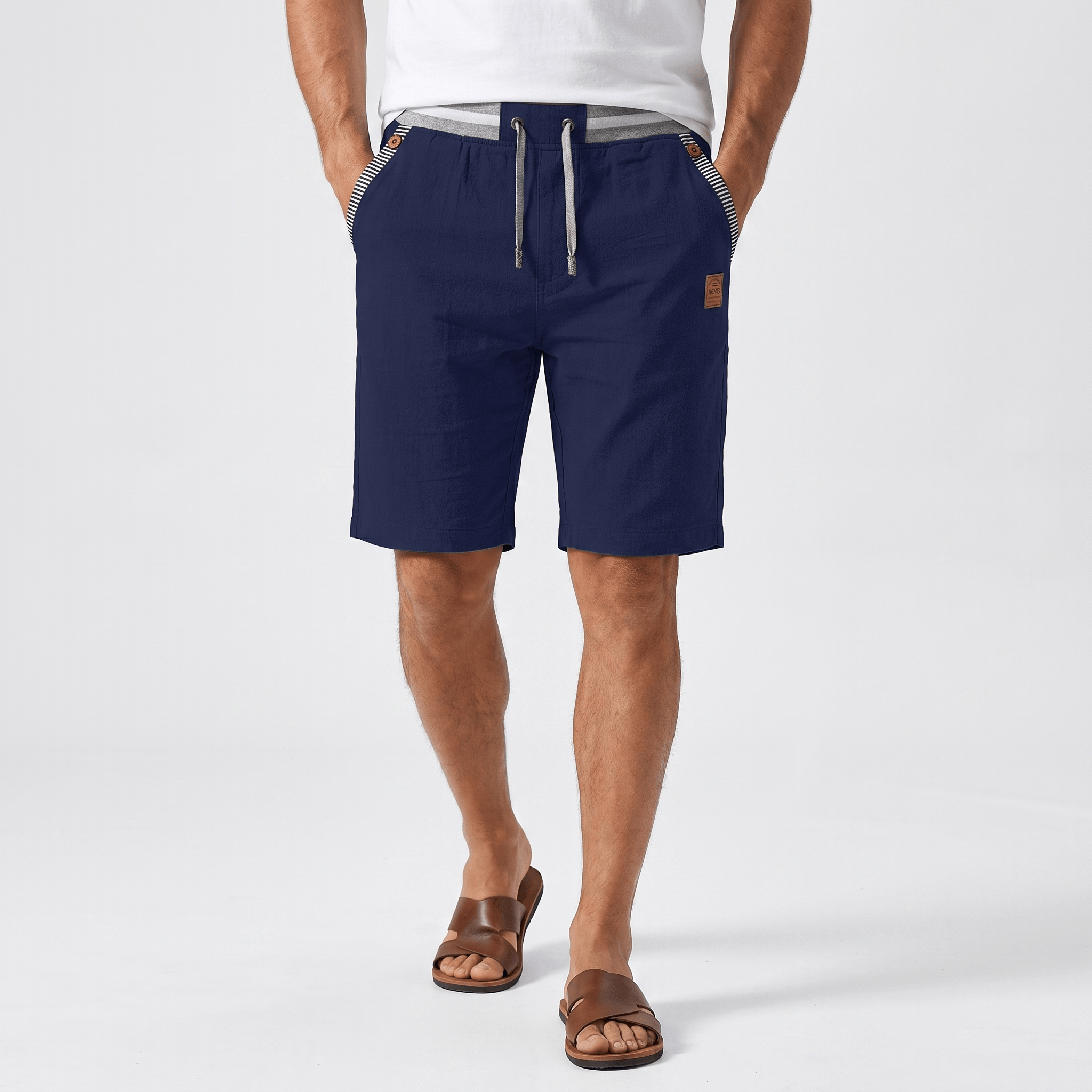 Nicolas Lightweight Summer Shorts – Breathable Relaxed Adjustable Casual Bottoms