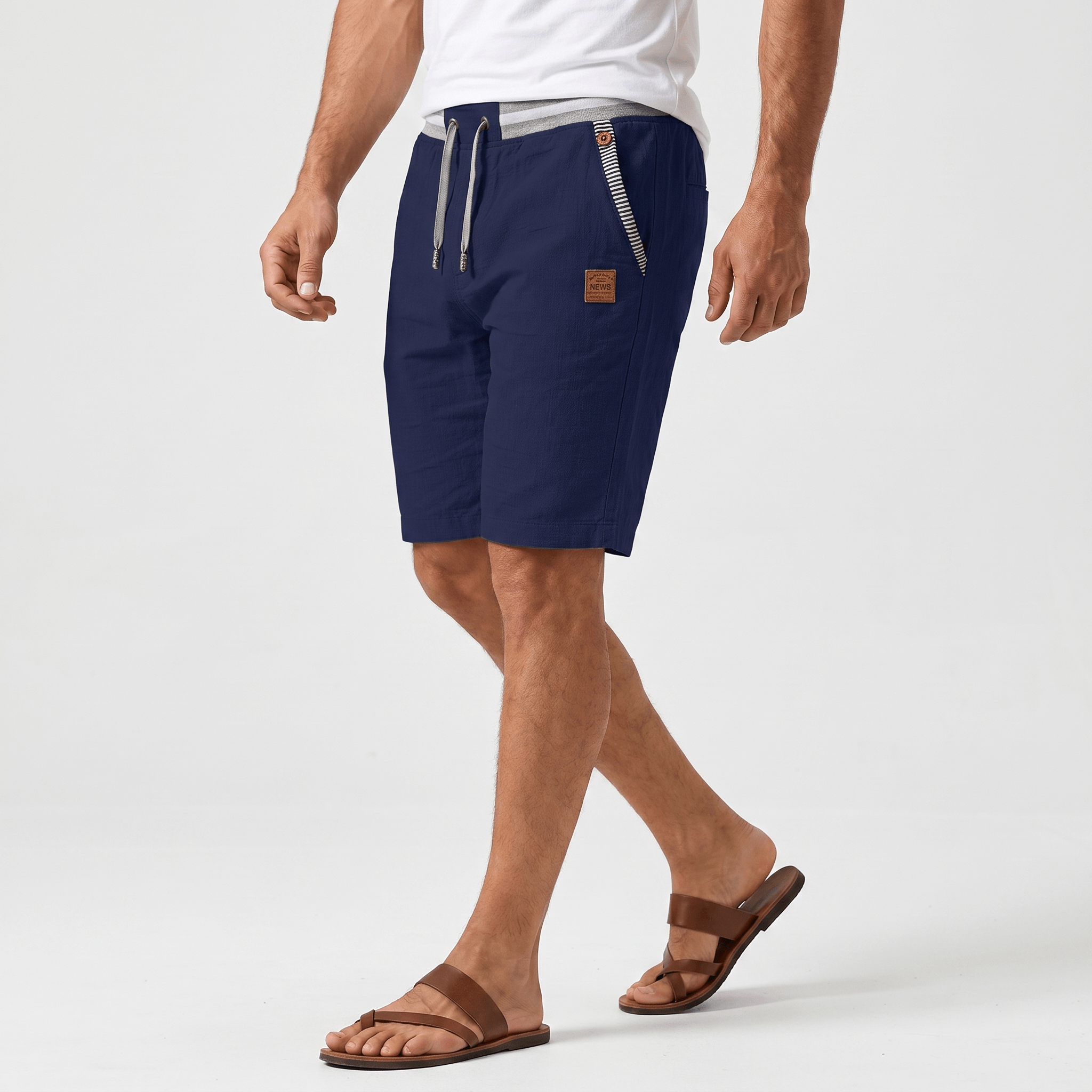 Nicolas Lightweight Summer Shorts – Breathable Relaxed Adjustable Casual Bottoms