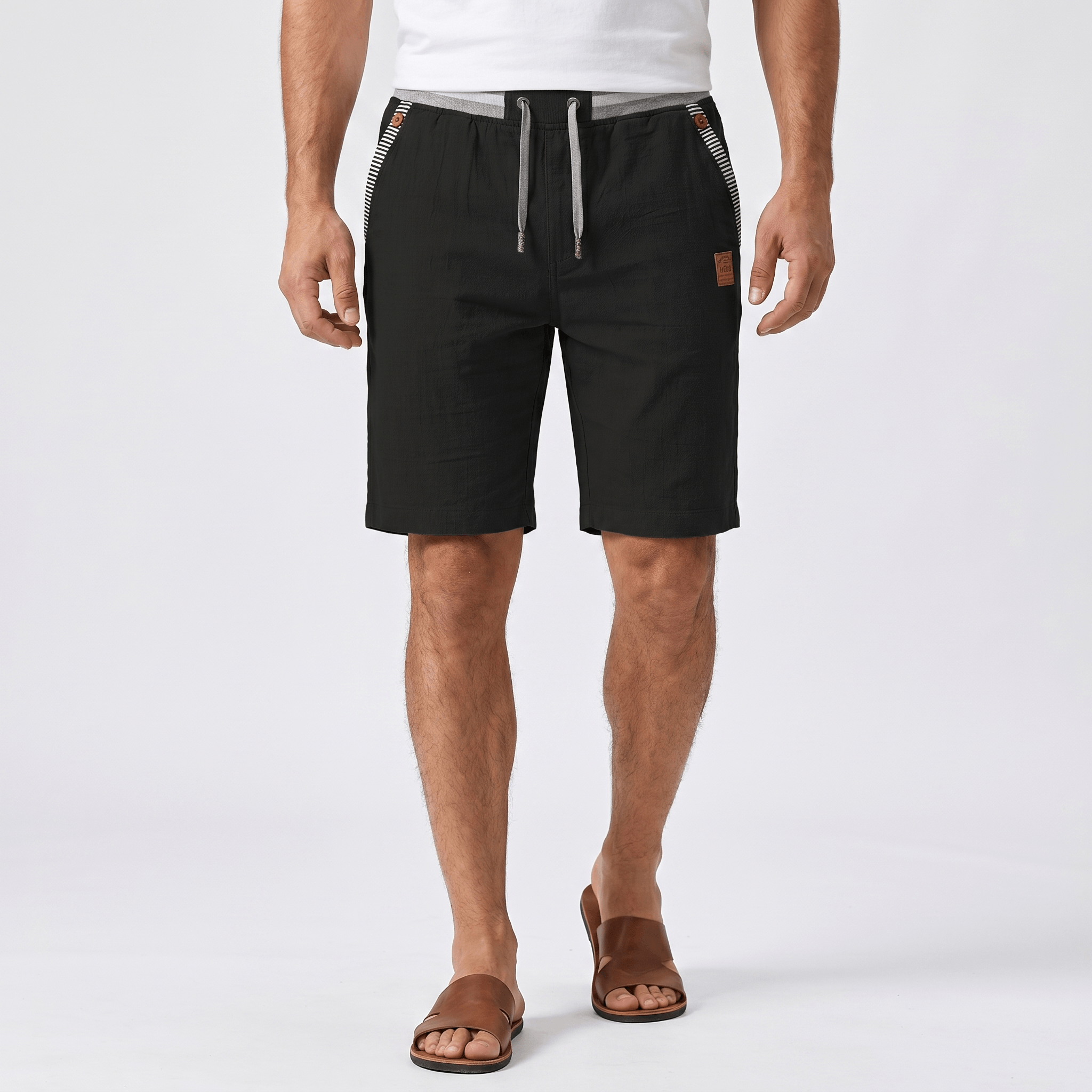 Nicolas Lightweight Summer Shorts – Breathable Relaxed Adjustable Casual Bottoms