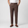Felix Gurkha Linen Pants – High Waist Straight Leg Tailored Bottoms