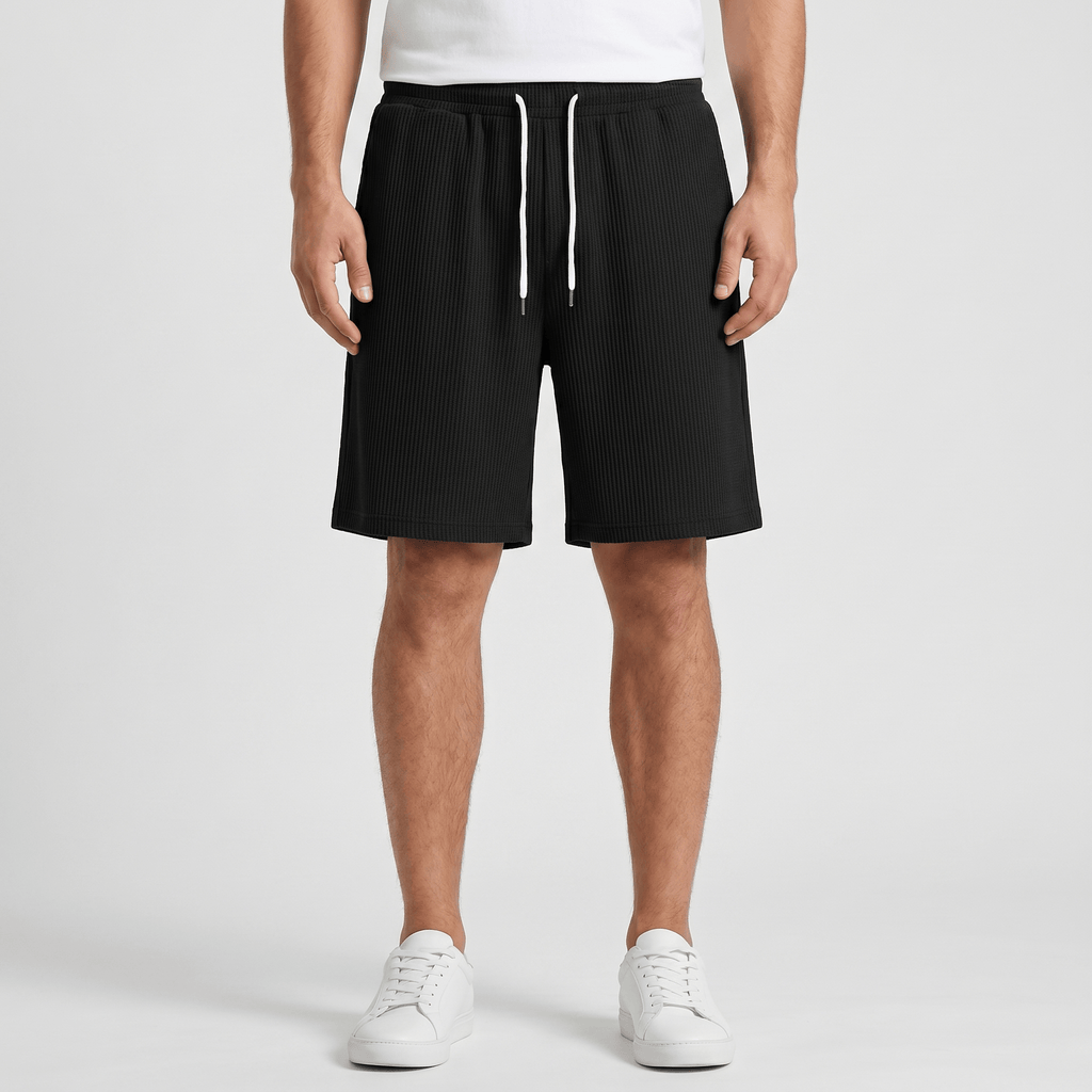 William Linen Blend Shorts – Drawstring Breathable Relaxed Beach Bottoms