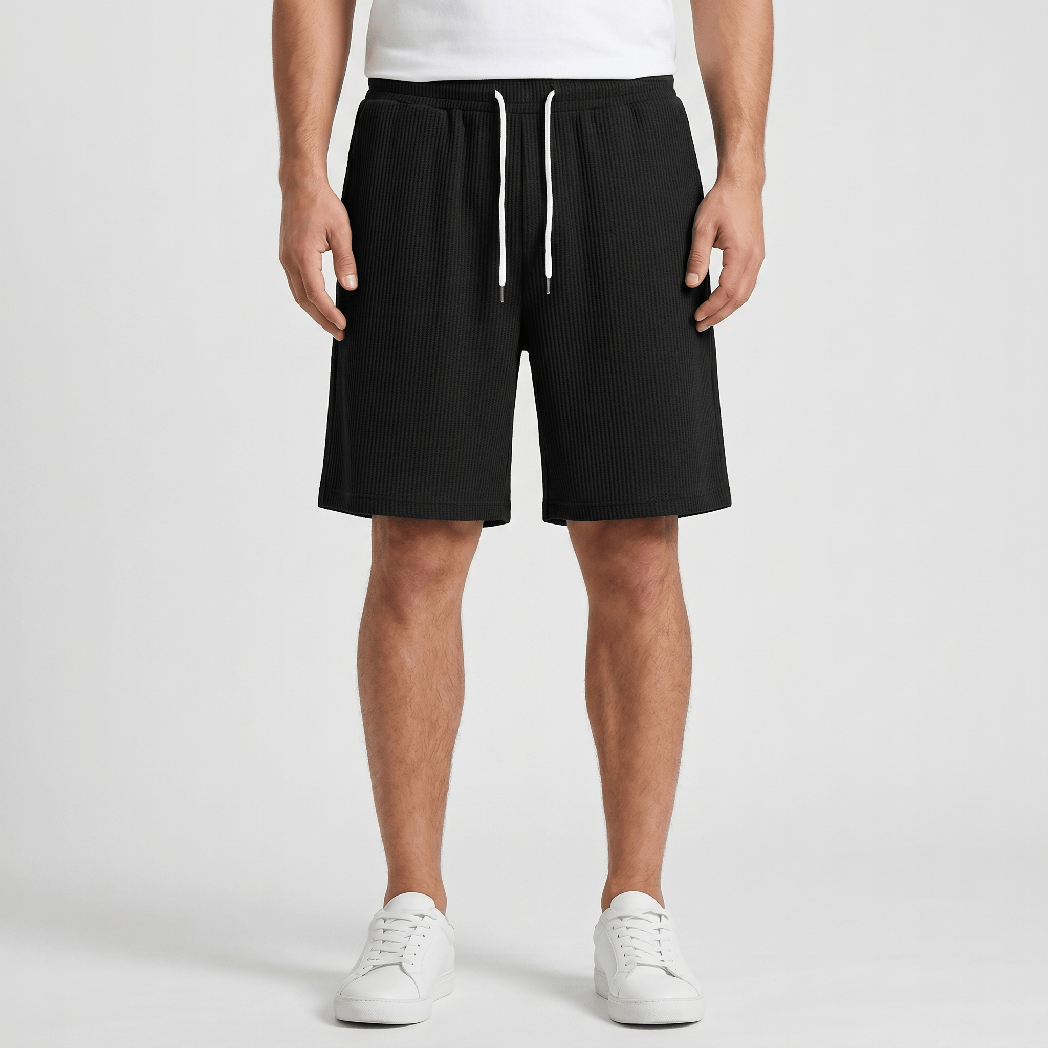 William Linen Blend Shorts – Drawstring Breathable Relaxed Beach Bottoms