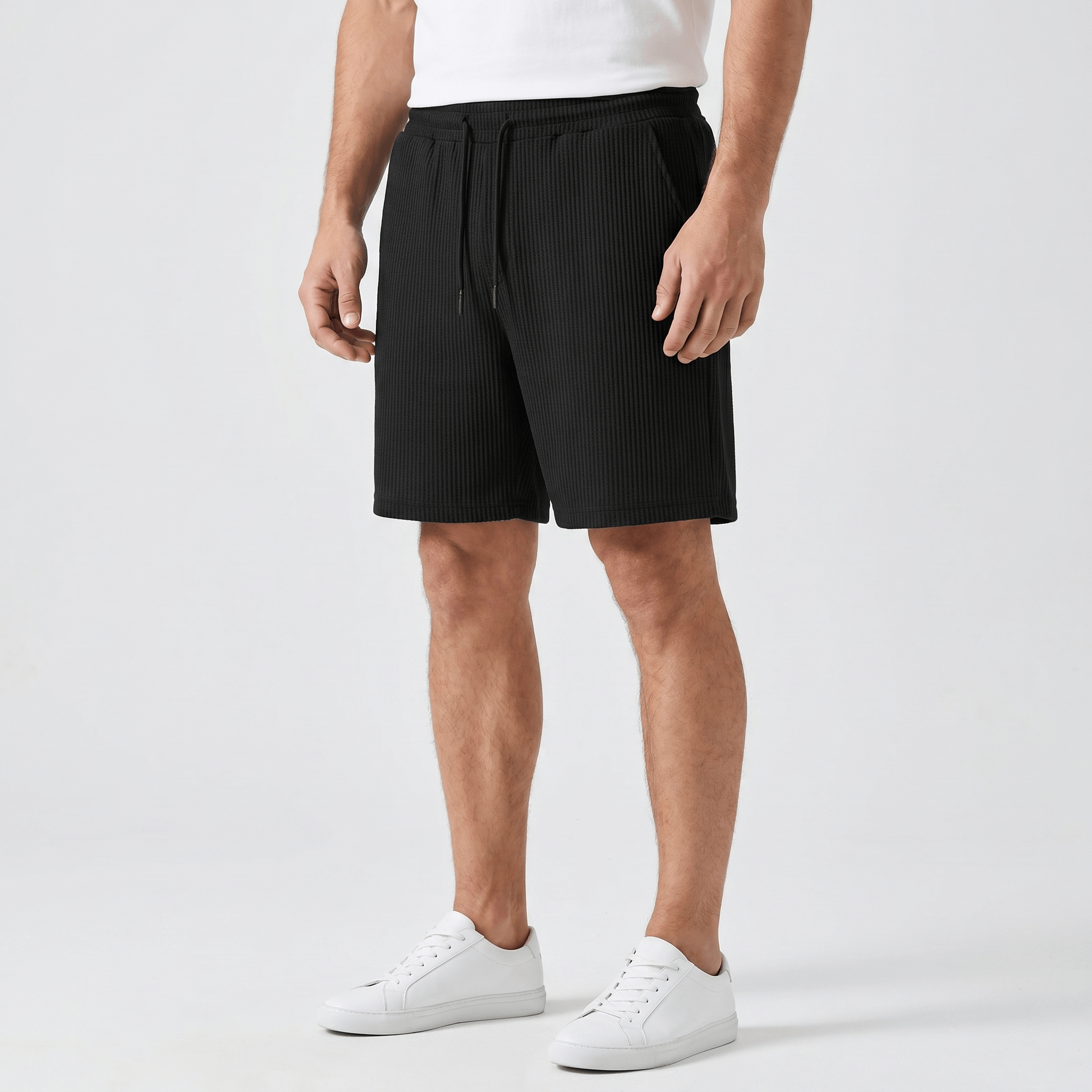 William Linen Blend Shorts – Drawstring Breathable Relaxed Beach Bottoms
