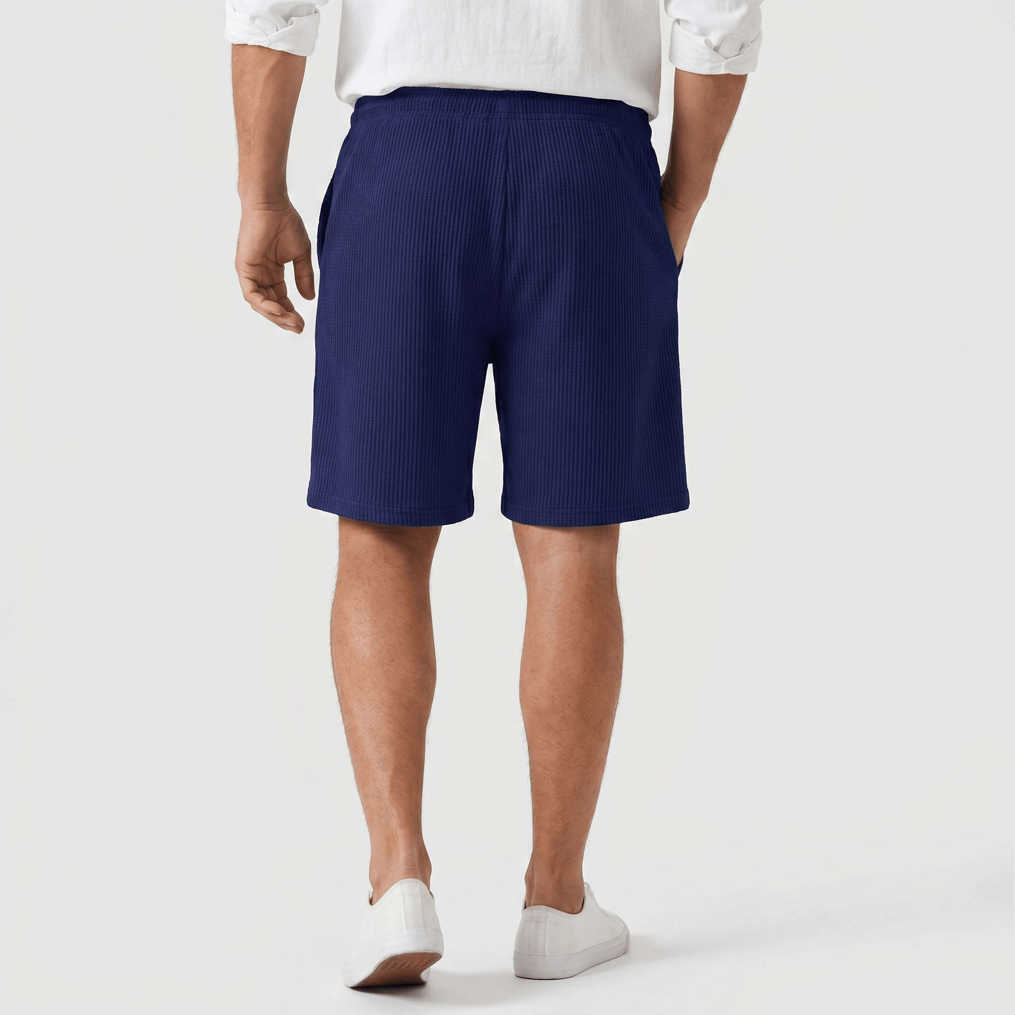 William Linen Blend Shorts – Drawstring Breathable Relaxed Beach Bottoms