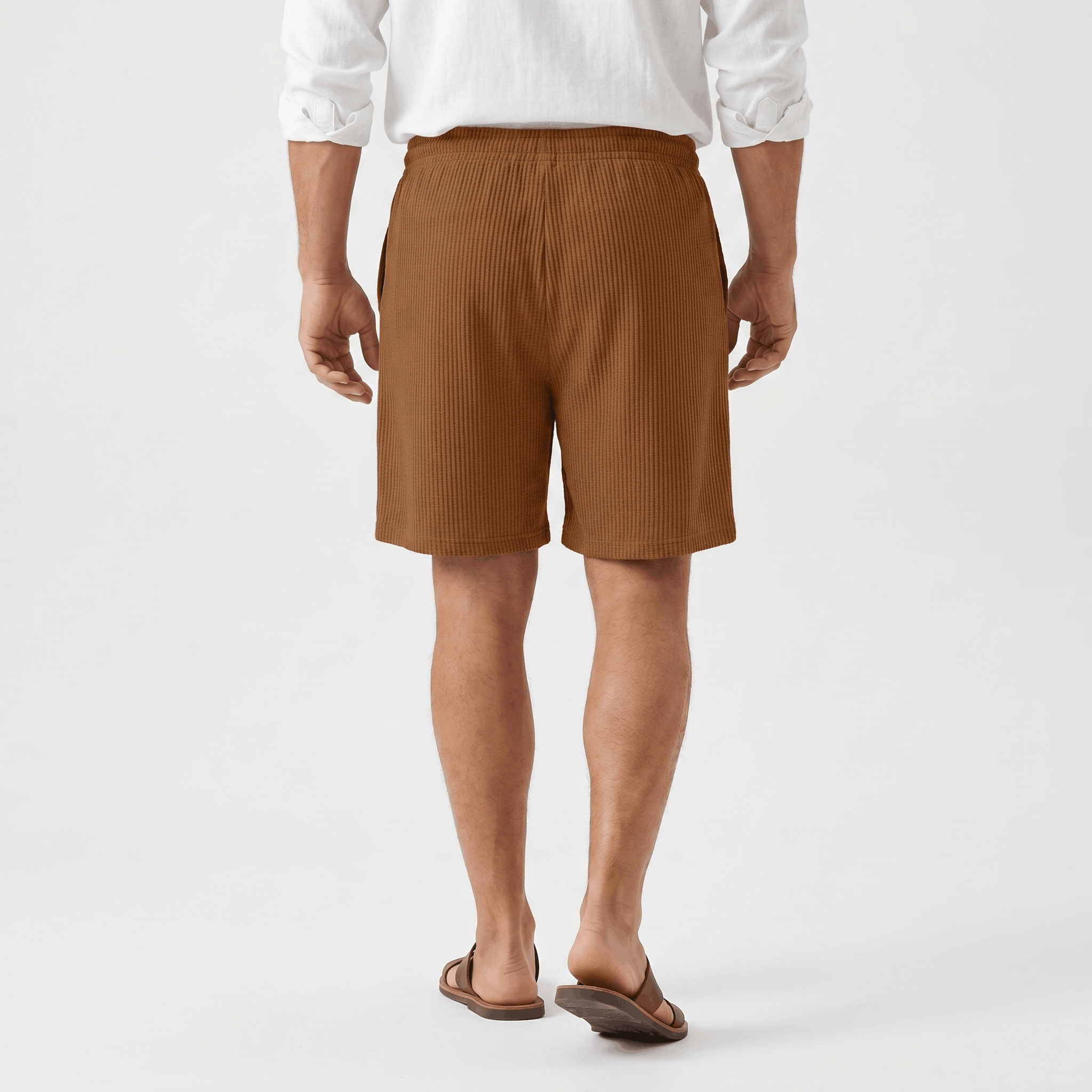 William Linen Blend Shorts – Drawstring Breathable Relaxed Beach Bottoms