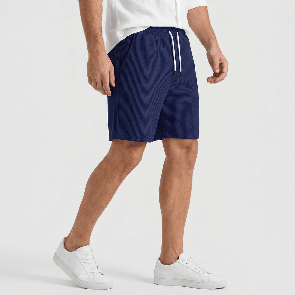 William Linen Blend Shorts – Drawstring Breathable Relaxed Beach Bottoms
