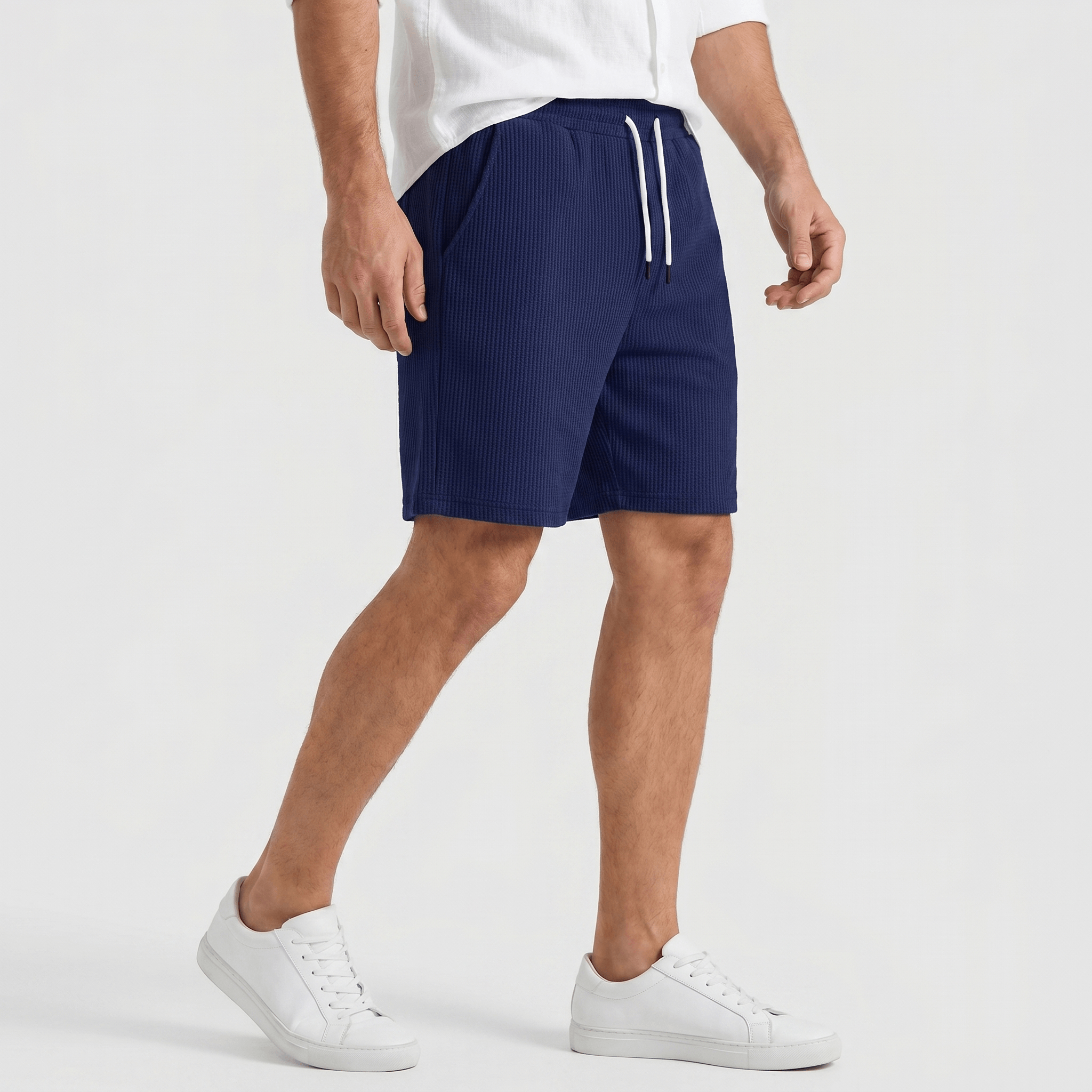 William Linen Blend Shorts – Drawstring Breathable Relaxed Beach Bottoms