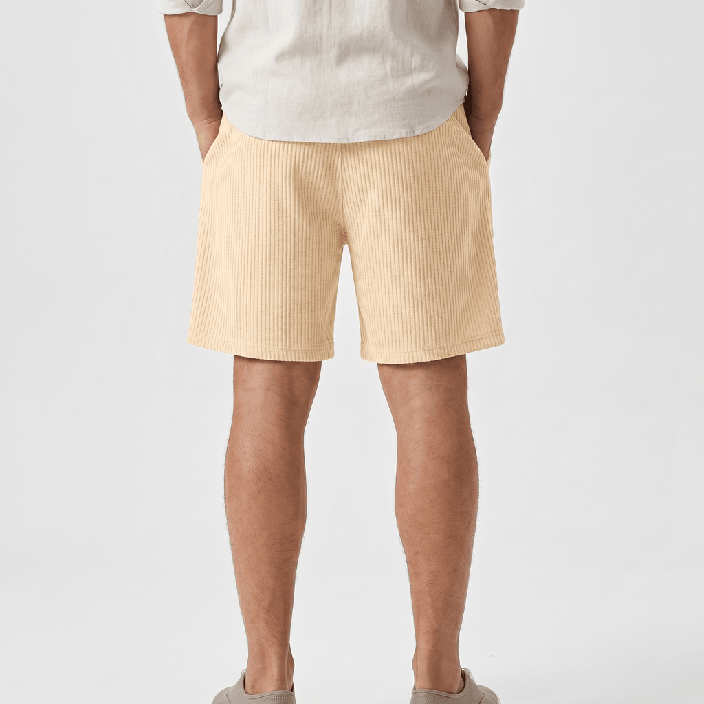 William Linen Blend Shorts – Drawstring Breathable Relaxed Beach Bottoms
