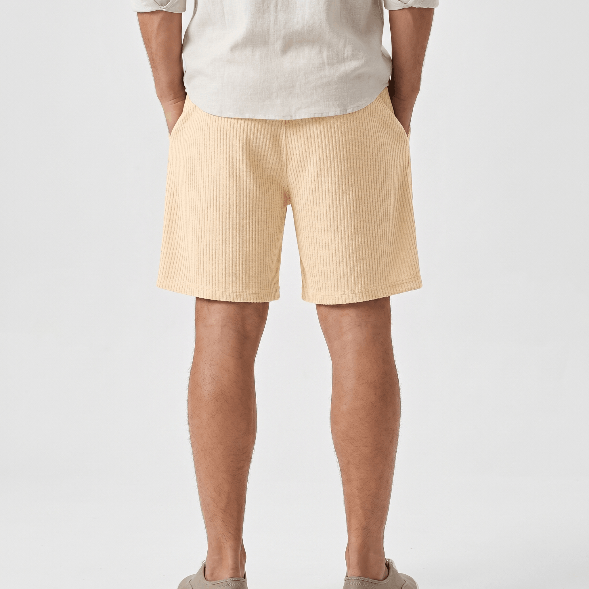 William Linen Blend Shorts – Drawstring Breathable Relaxed Beach Bottoms