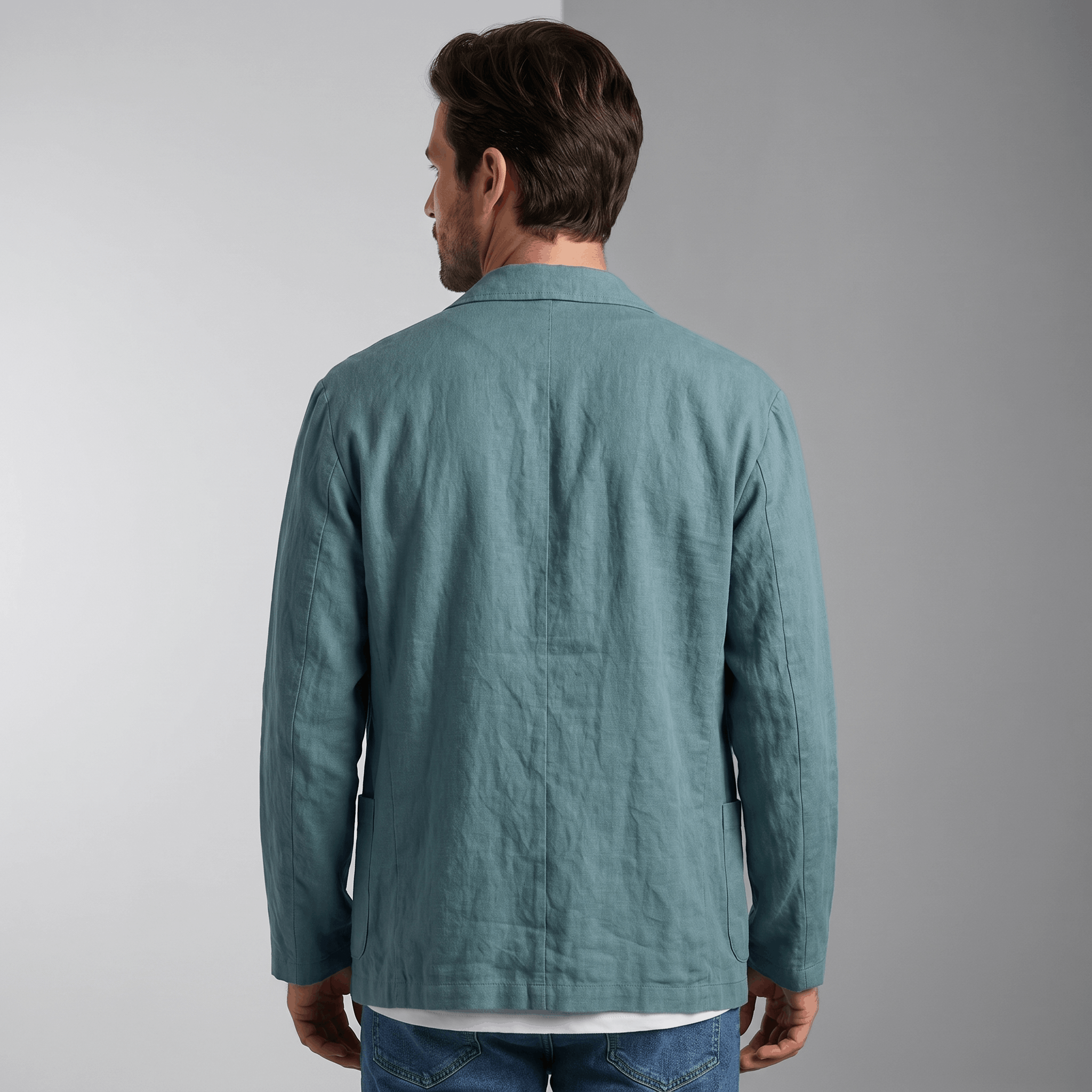 Zoren Lightweight Linen Blazer – Relaxed Summer Layering Overshirt