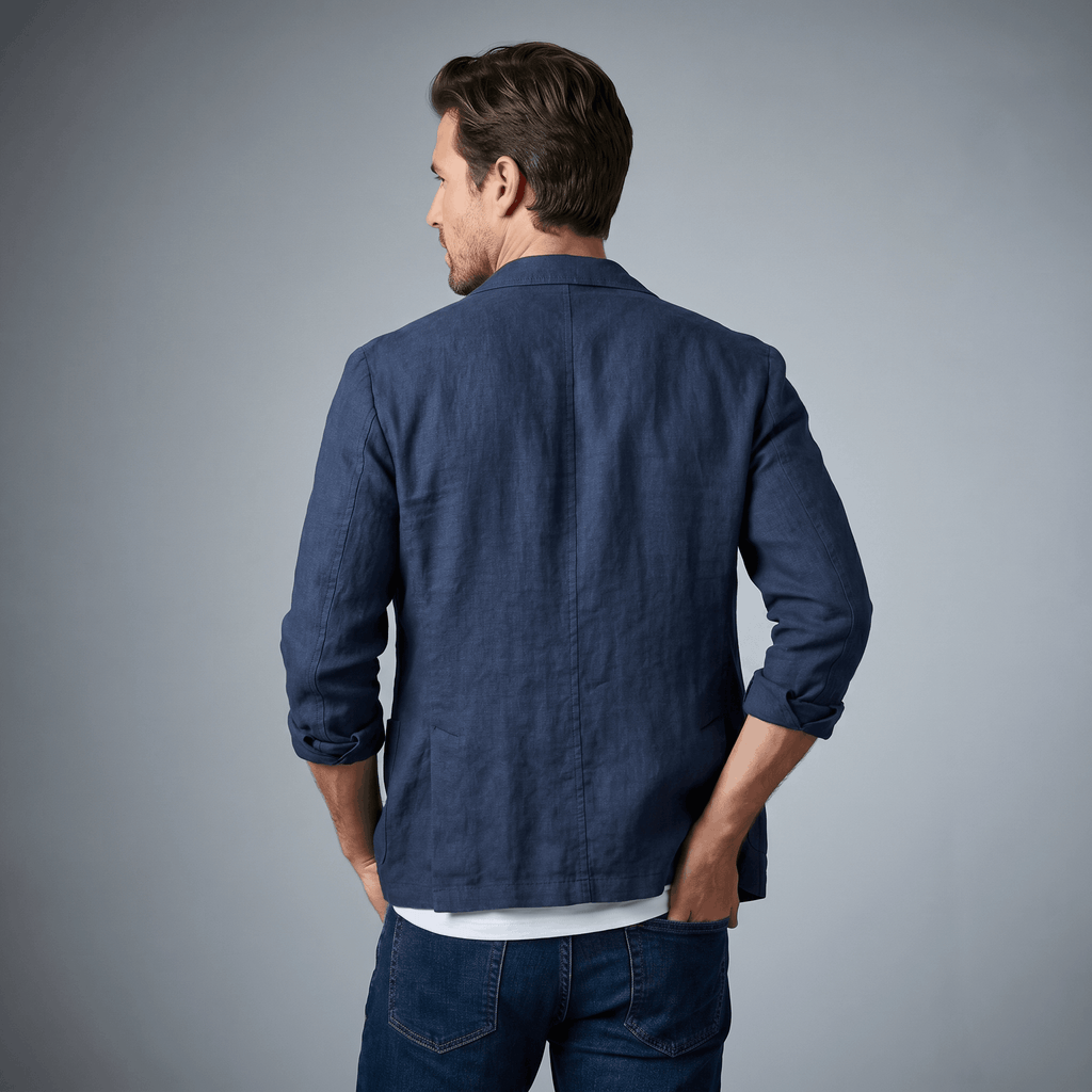 Zoren Lightweight Linen Blazer – Relaxed Summer Layering Overshirt