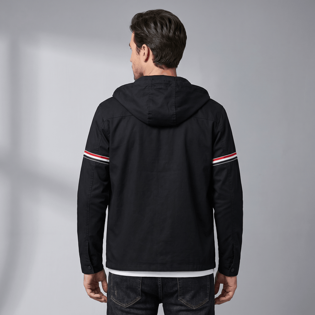 Conrad Hooded Linen Jacket — Lightweight Tailored Fit Layering Piece
