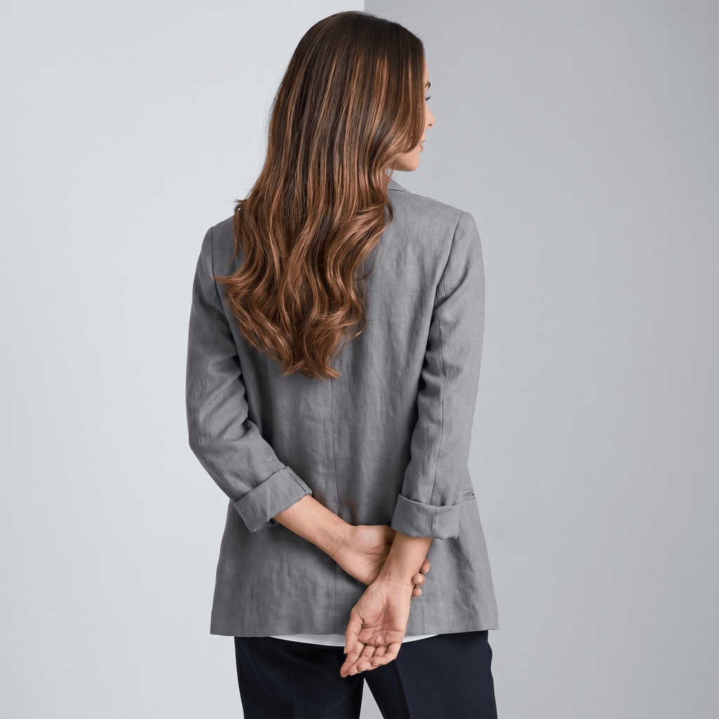 Imee Tailored Linen Blazer — Lightweight Relaxed Summer Layering Piece