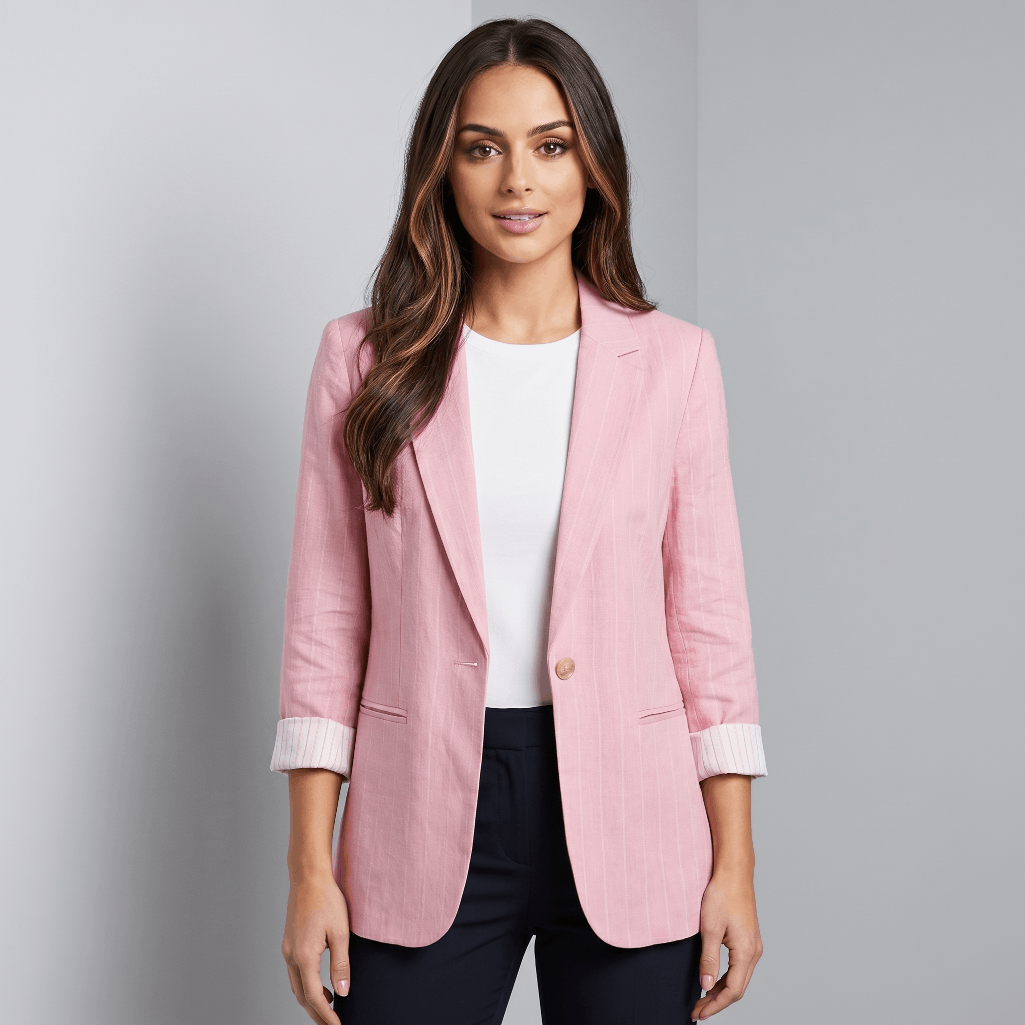 Bianca Lightweight Linen Blazer – Slim Fit Tailored Summer Jacket