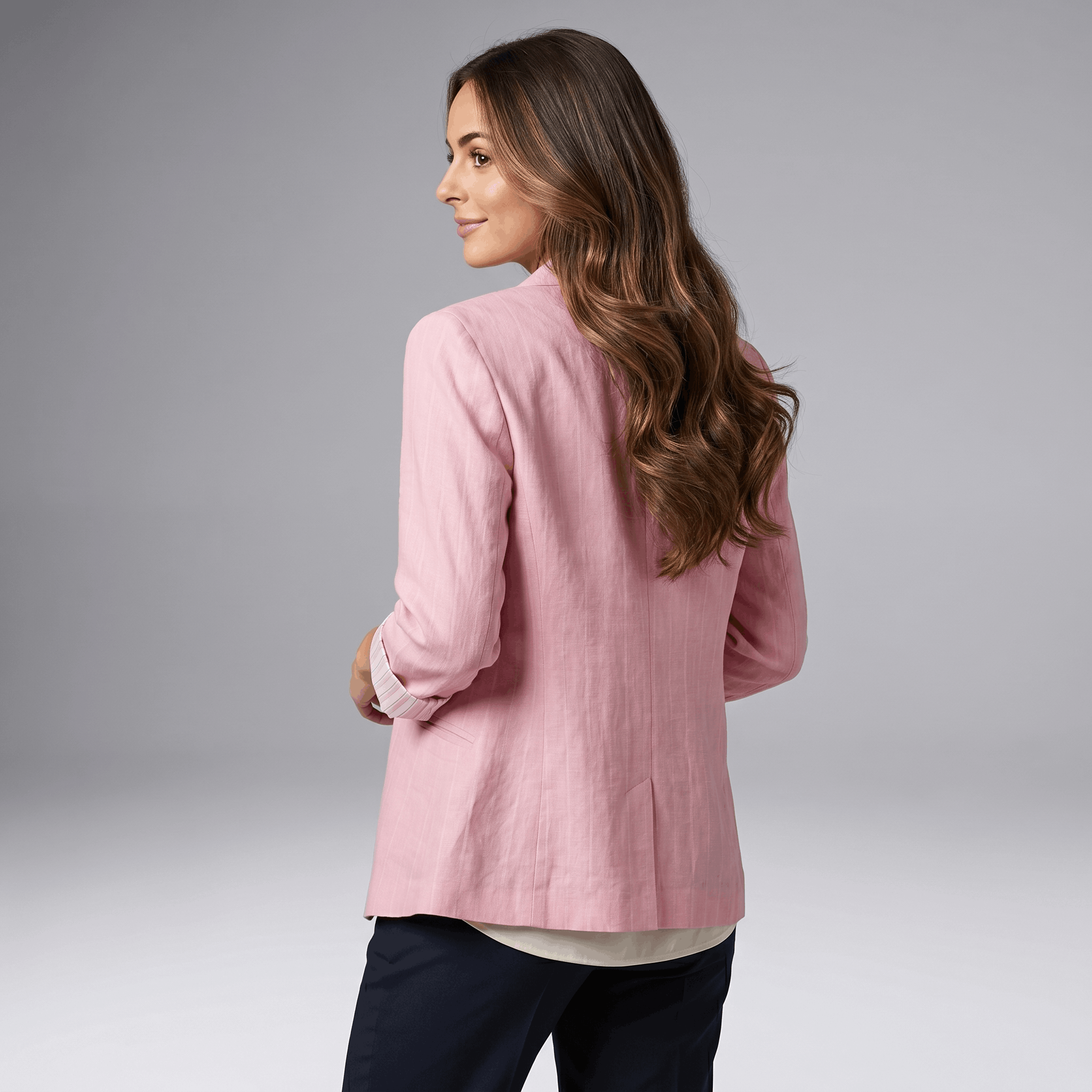Bianca Lightweight Linen Blazer – Slim Fit Tailored Summer Jacket