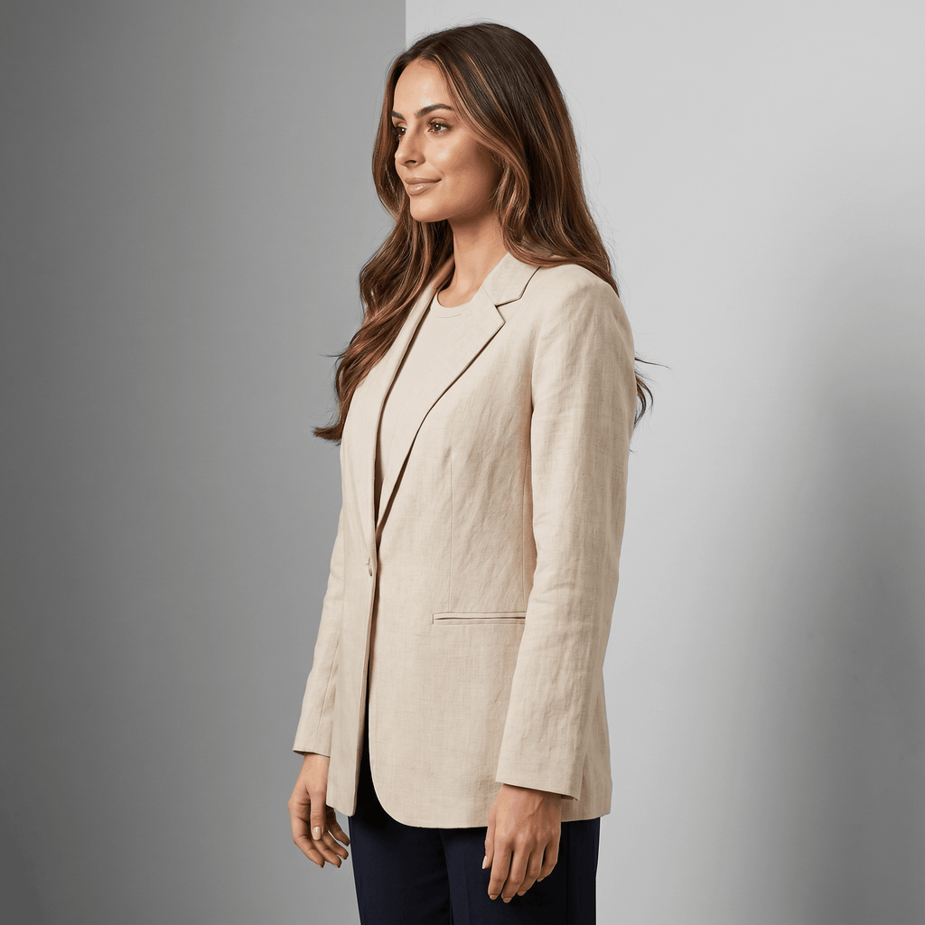 Bianca Lightweight Linen Blazer – Slim Fit Tailored Summer Jacket