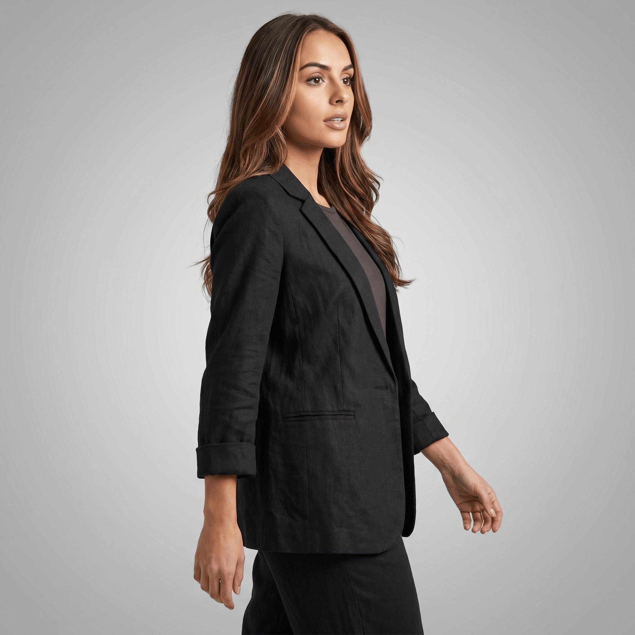 Bianca Lightweight Linen Blazer – Slim Fit Tailored Summer Jacket