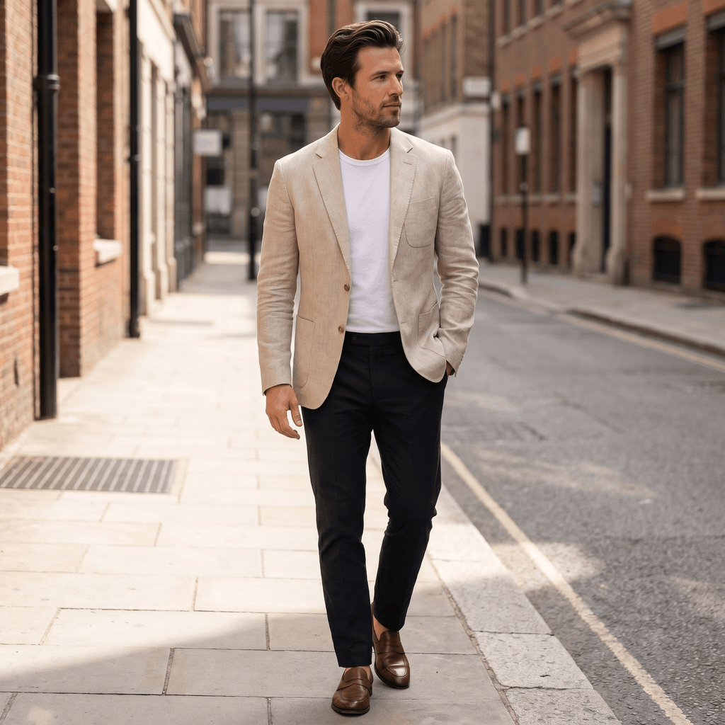Arnold Tailored Linen Blazer – Relaxed Lightweight Smart Casual Jacket
