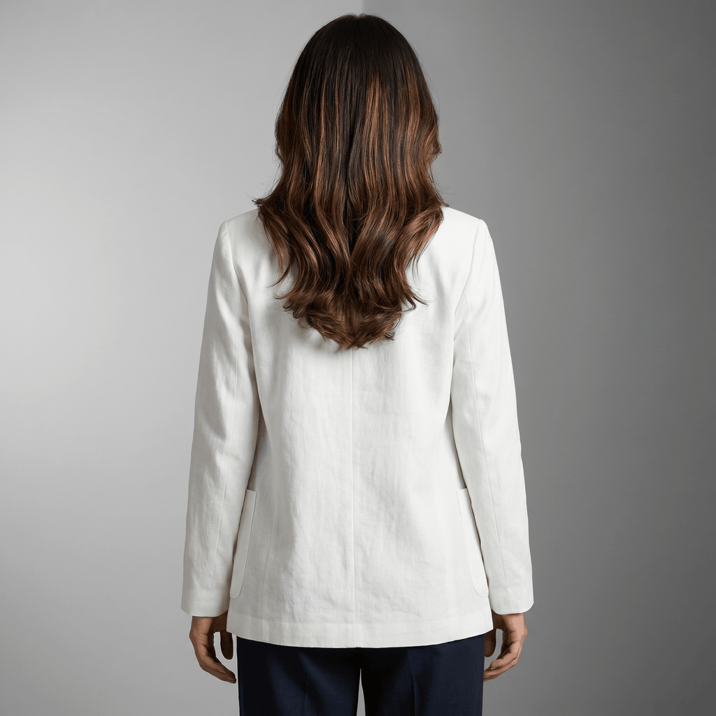 Megan Lightweight Linen Blazer – Tailored Relaxed Everyday Layering Jacket
