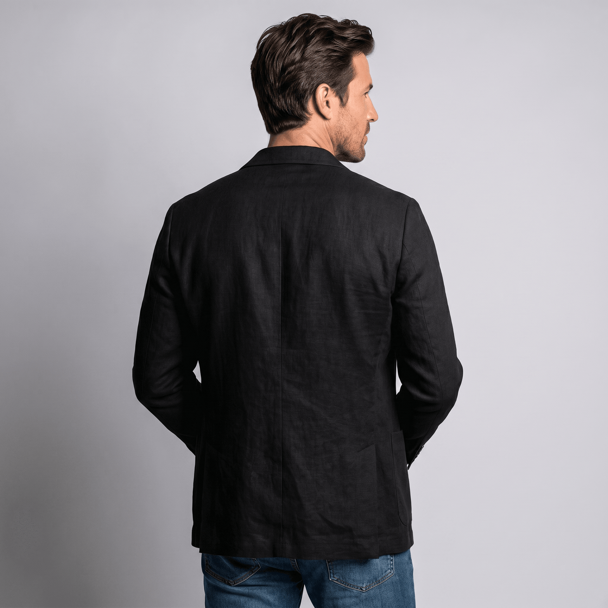 Zoren Lightweight Linen Blazer – Relaxed Summer Layering Overshirt