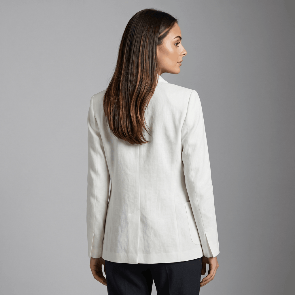 Ophelia Tailored Linen Blazer – Flattering Lightweight Layering Jacket