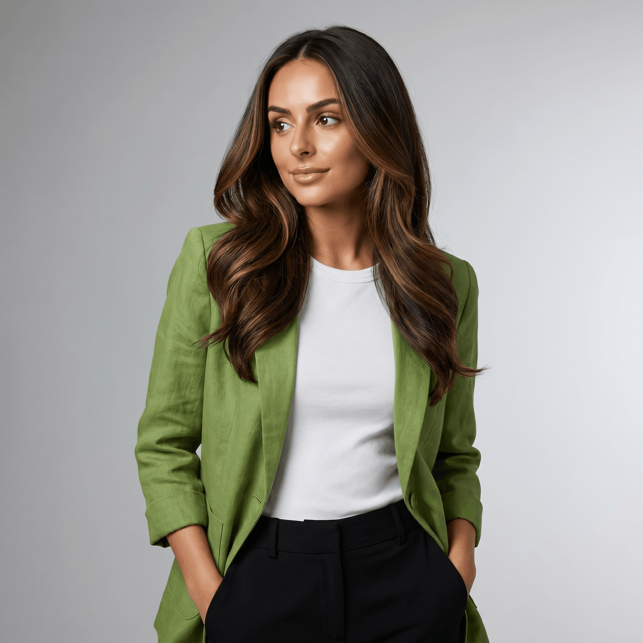 Ophelia Tailored Linen Blazer – Flattering Lightweight Layering Jacket