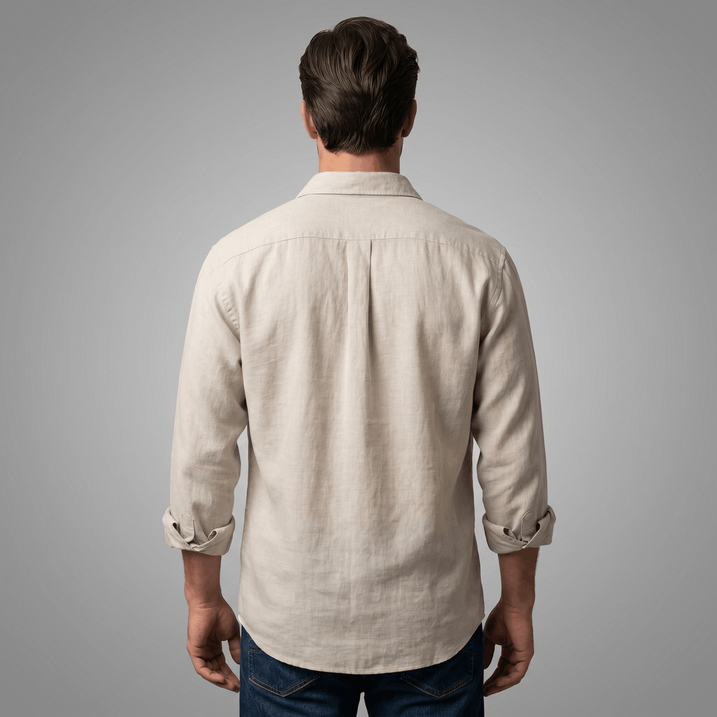 Connor Long Sleeve Linen Shirt – Relaxed Smart Casual Essential