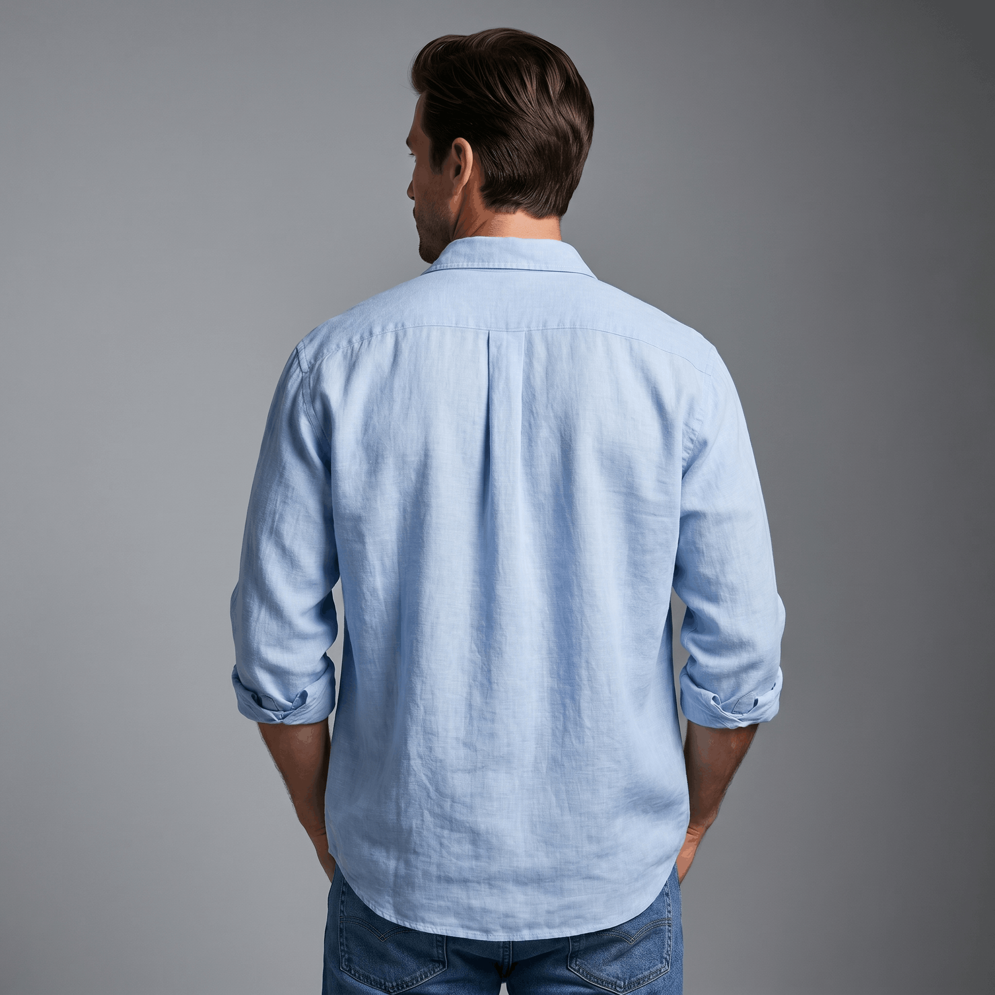 Connor Long Sleeve Linen Shirt – Relaxed Smart Casual Essential
