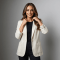 Ophelia Tailored Linen Blazer – Flattering Lightweight Layering Jacket