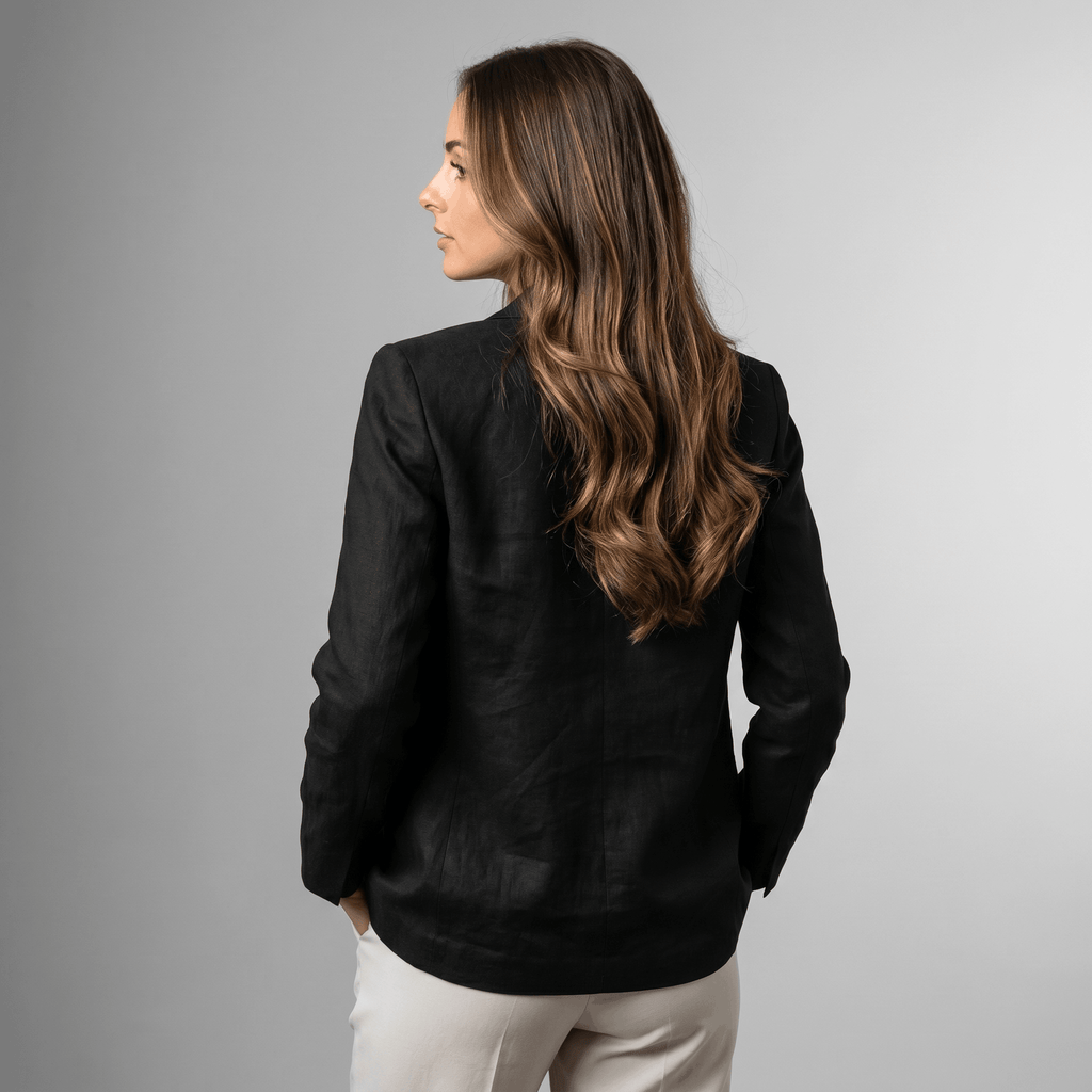 Ophelia Tailored Linen Blazer – Flattering Lightweight Layering Jacket