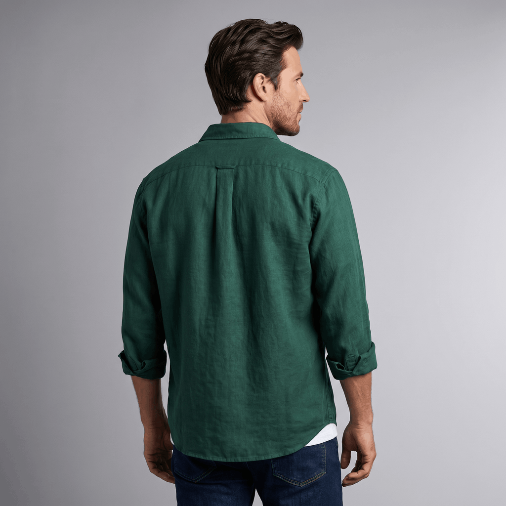 Connor Long Sleeve Linen Shirt – Relaxed Smart Casual Essential