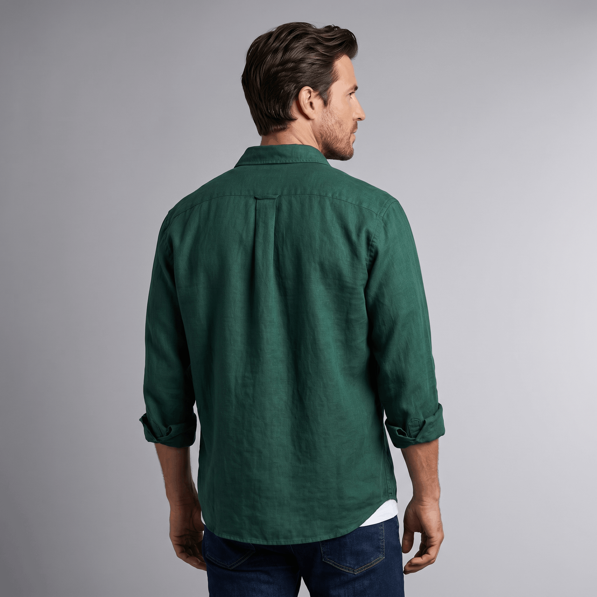 Connor Long Sleeve Linen Shirt – Relaxed Smart Casual Essential