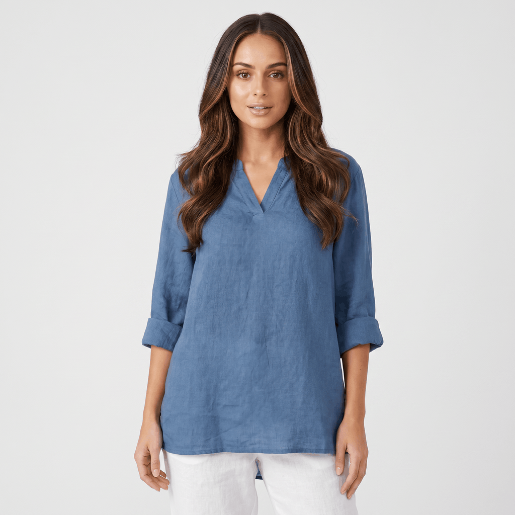 Sophia Airy Linen Blouse – Relaxed Lightweight Everyday Summer Top