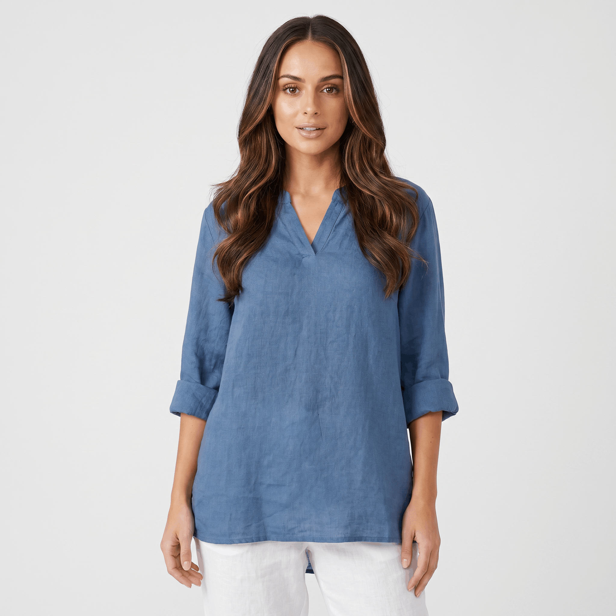 Sophia Airy Linen Blouse – Relaxed Lightweight Everyday Summer Top