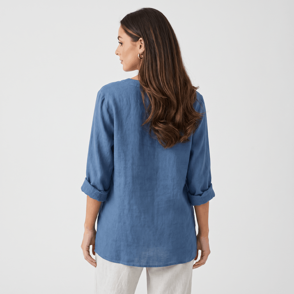 Sophia Airy Linen Blouse – Relaxed Lightweight Everyday Summer Top