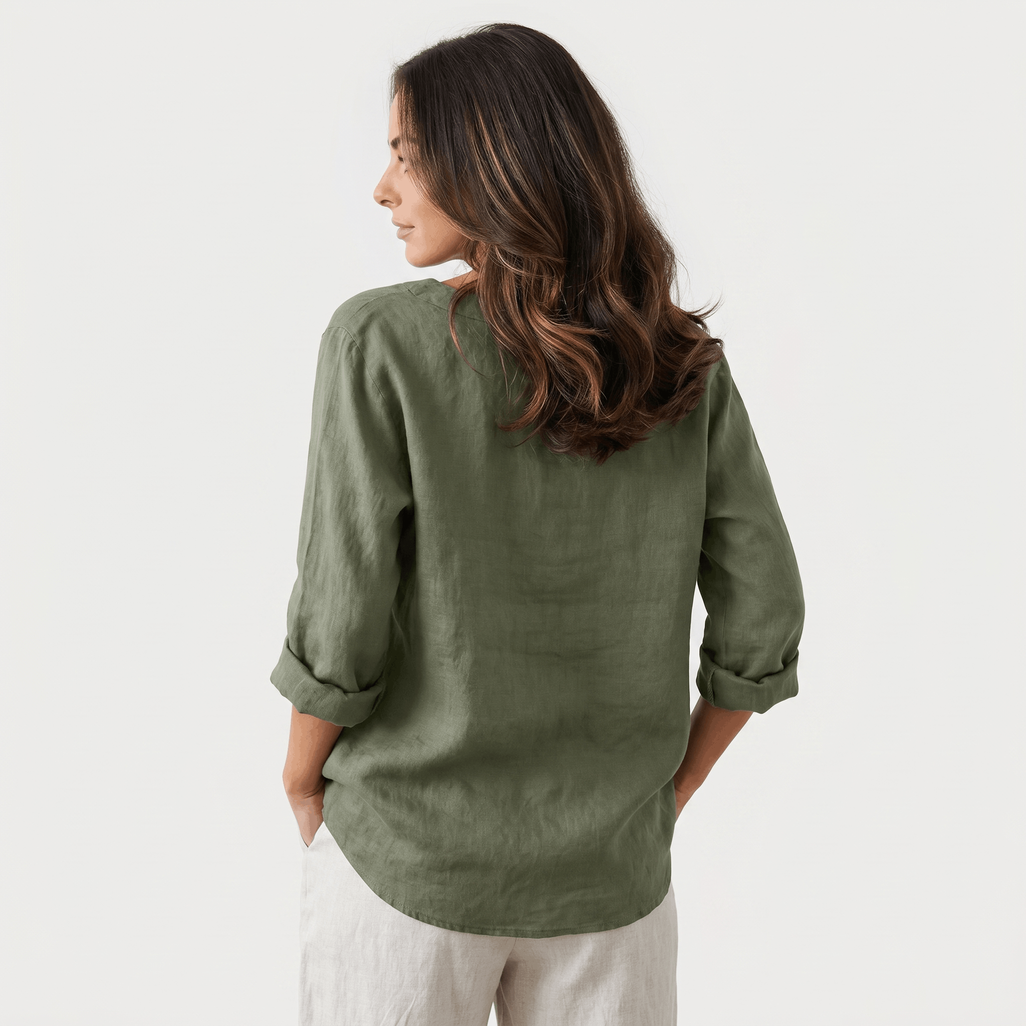Sophia Airy Linen Blouse – Relaxed Lightweight Everyday Summer Top