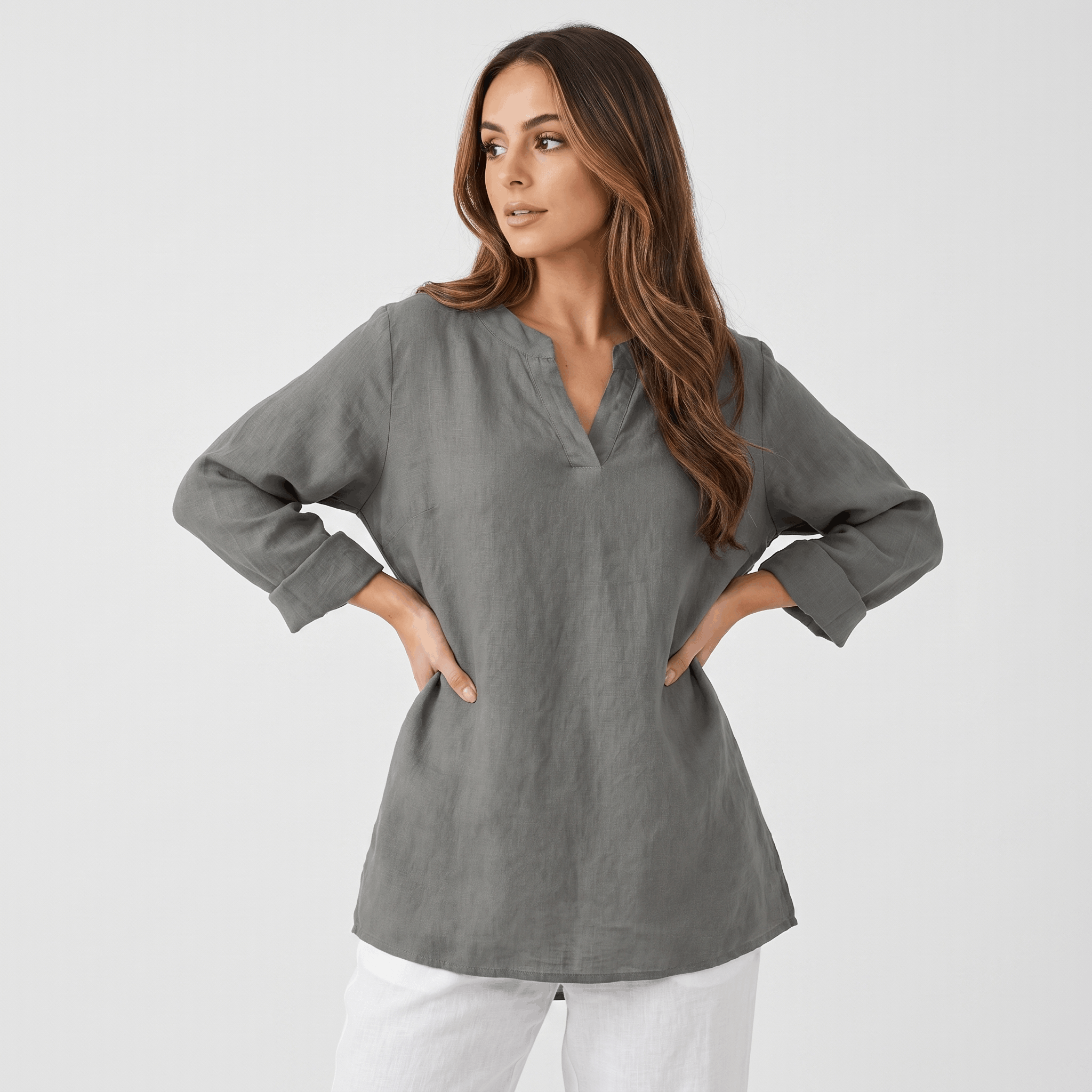 Sophia Airy Linen Blouse – Relaxed Lightweight Everyday Summer Top