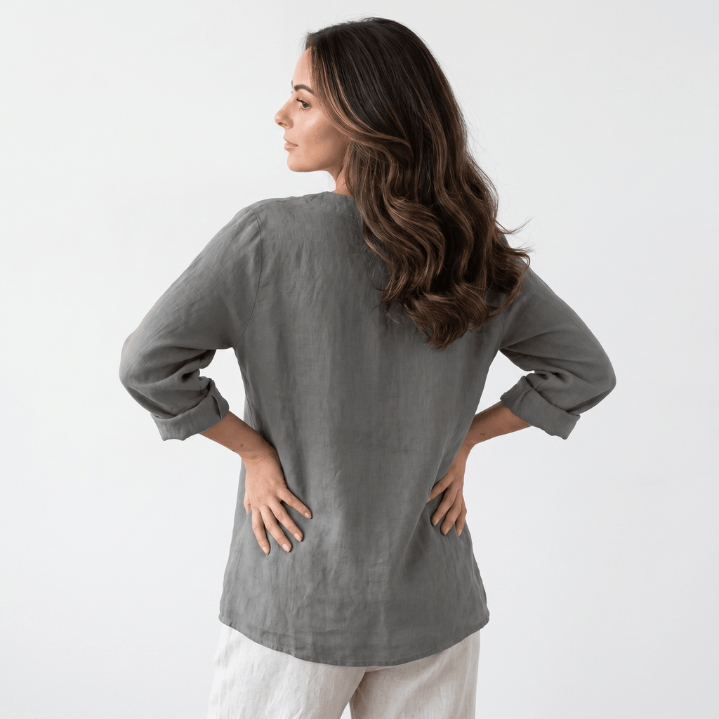 Sophia Airy Linen Blouse – Relaxed Lightweight Everyday Summer Top
