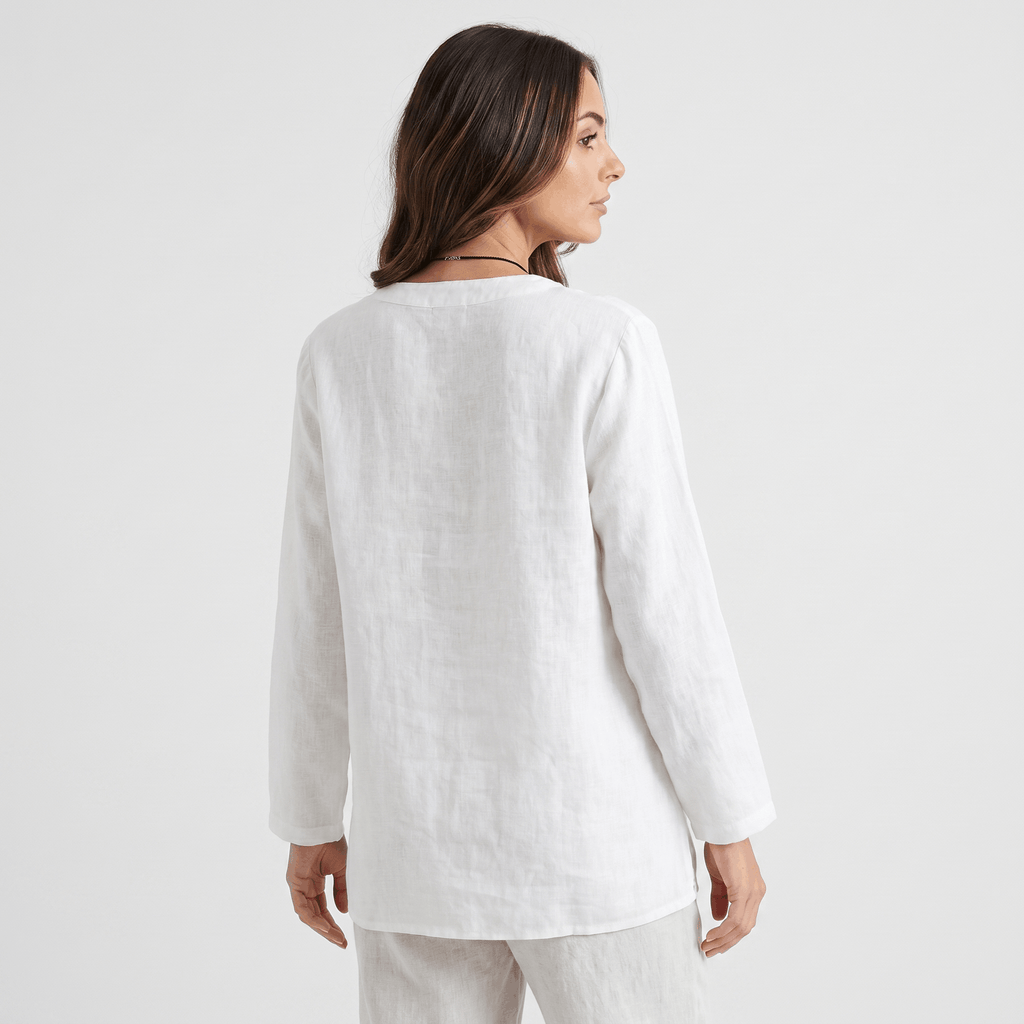 Sophia Airy Linen Blouse – Relaxed Lightweight Everyday Summer Top