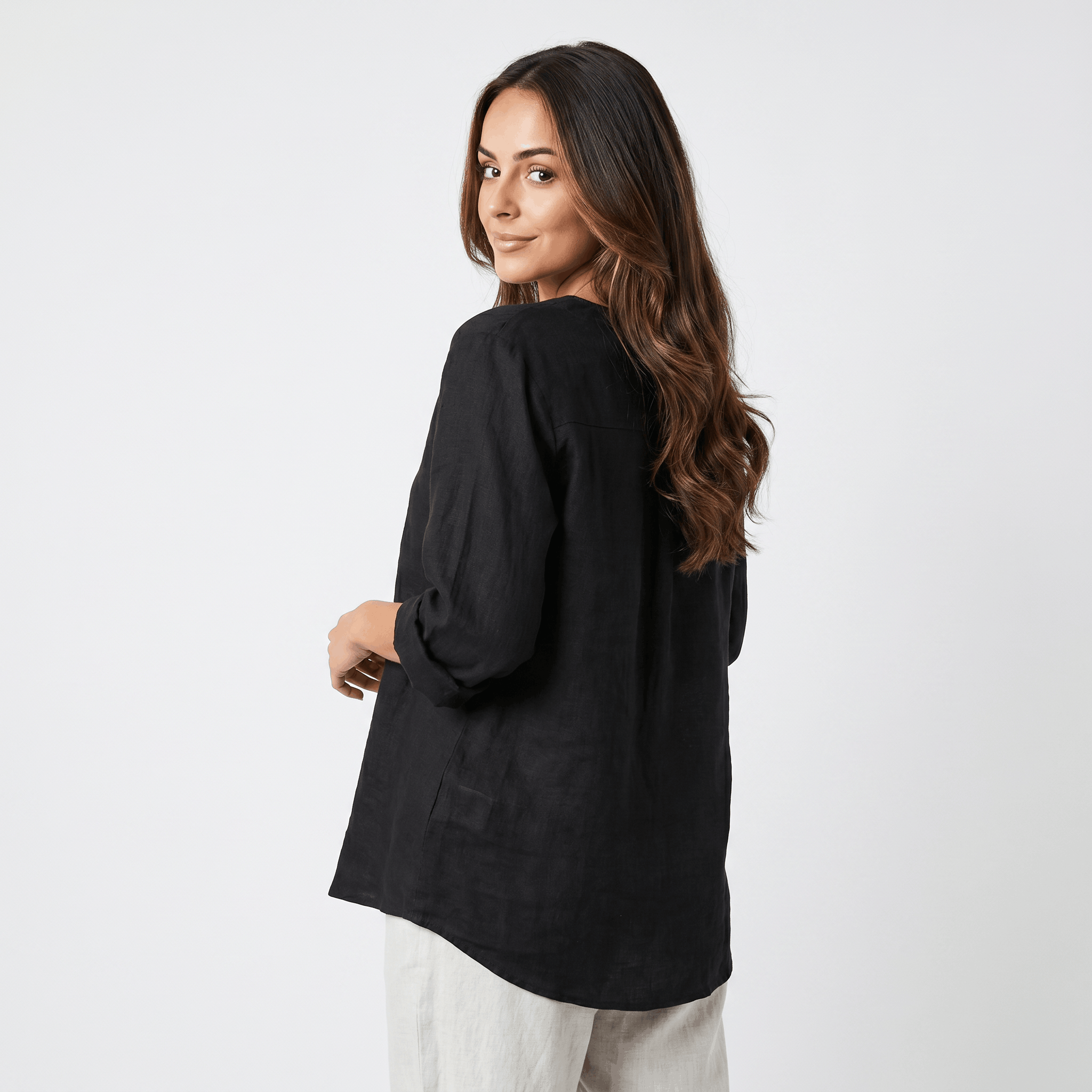 Sophia Airy Linen Blouse – Relaxed Lightweight Everyday Summer Top
