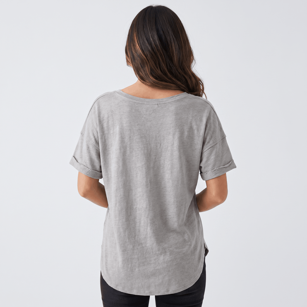 Emma Linen Blend Oversized T-Shirt – Relaxed Lightweight Everyday Casual Top
