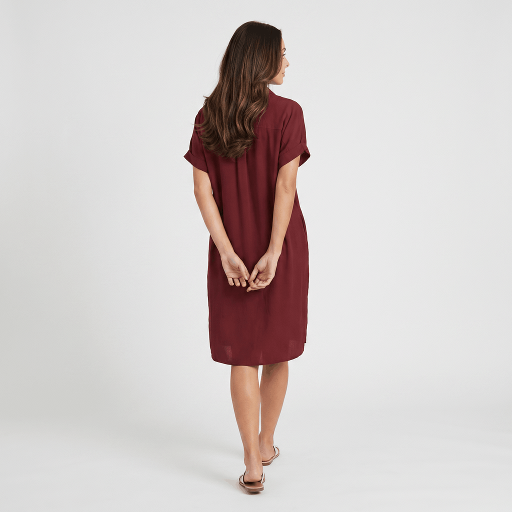 Regan Cotton Linen Shirt Dress – Relaxed Midi Button-Front Summer Style
