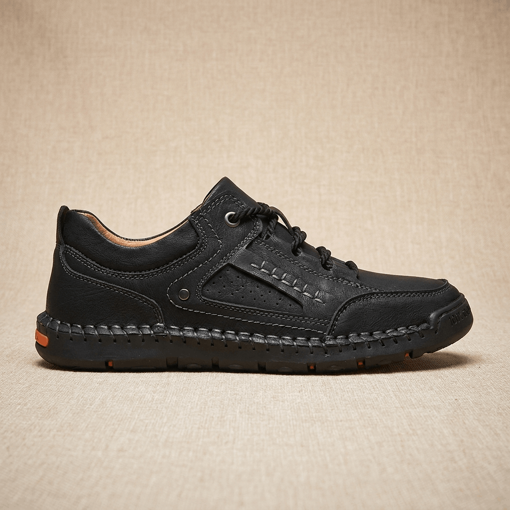 David Genuine Leather Hiking Shoes – Cushioned Rugged Outdoor Footwear